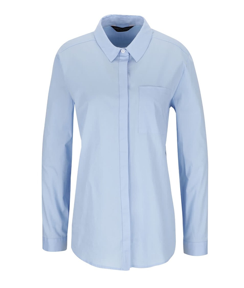 Světle modrá košile s kapsou Dorothy Perkins