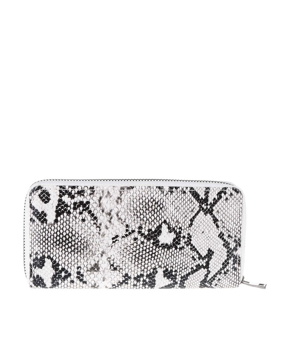 Černo-krémová peněženka s hadím vzorem Haily´s Kathi Snake