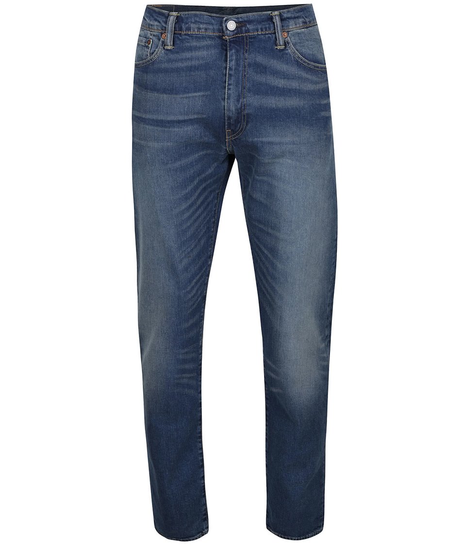 Modré pánské strečové džíny s vyšisovaným efektem Levi's® 508™