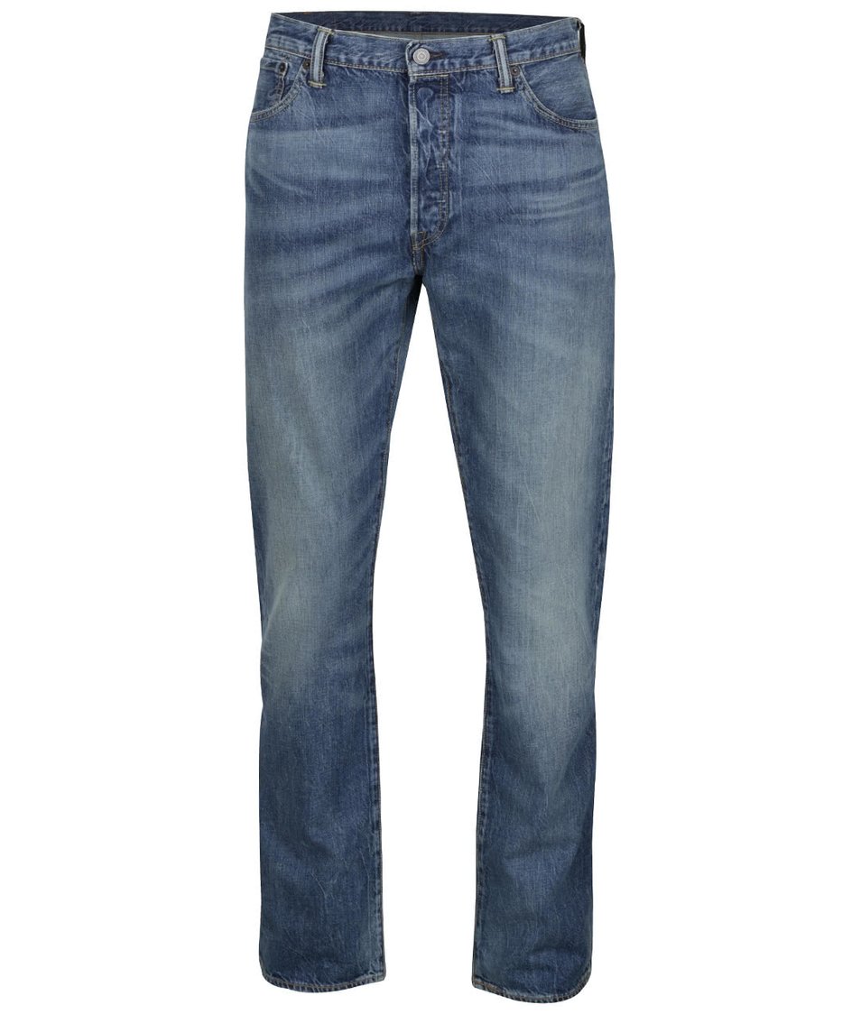 Modré pánské džíny s vyšisovaným efektem Levi's® 501® Original