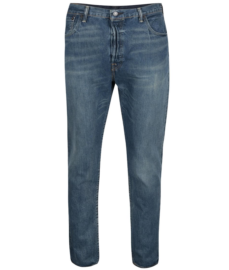 Modré pánské džíny s vyšisovaným efektem Levi's® 501®
