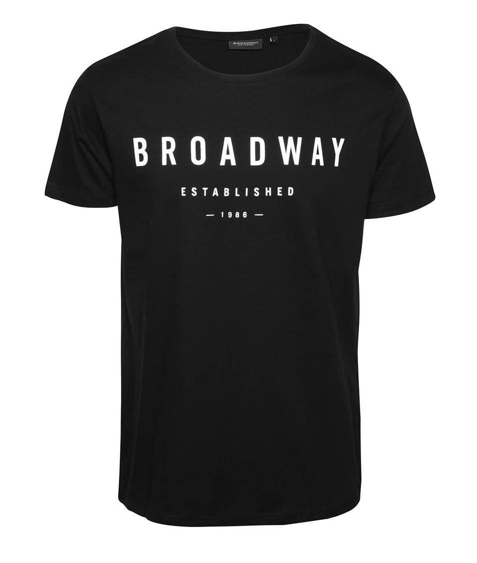 Černé pánské triko s potiskem Broadway