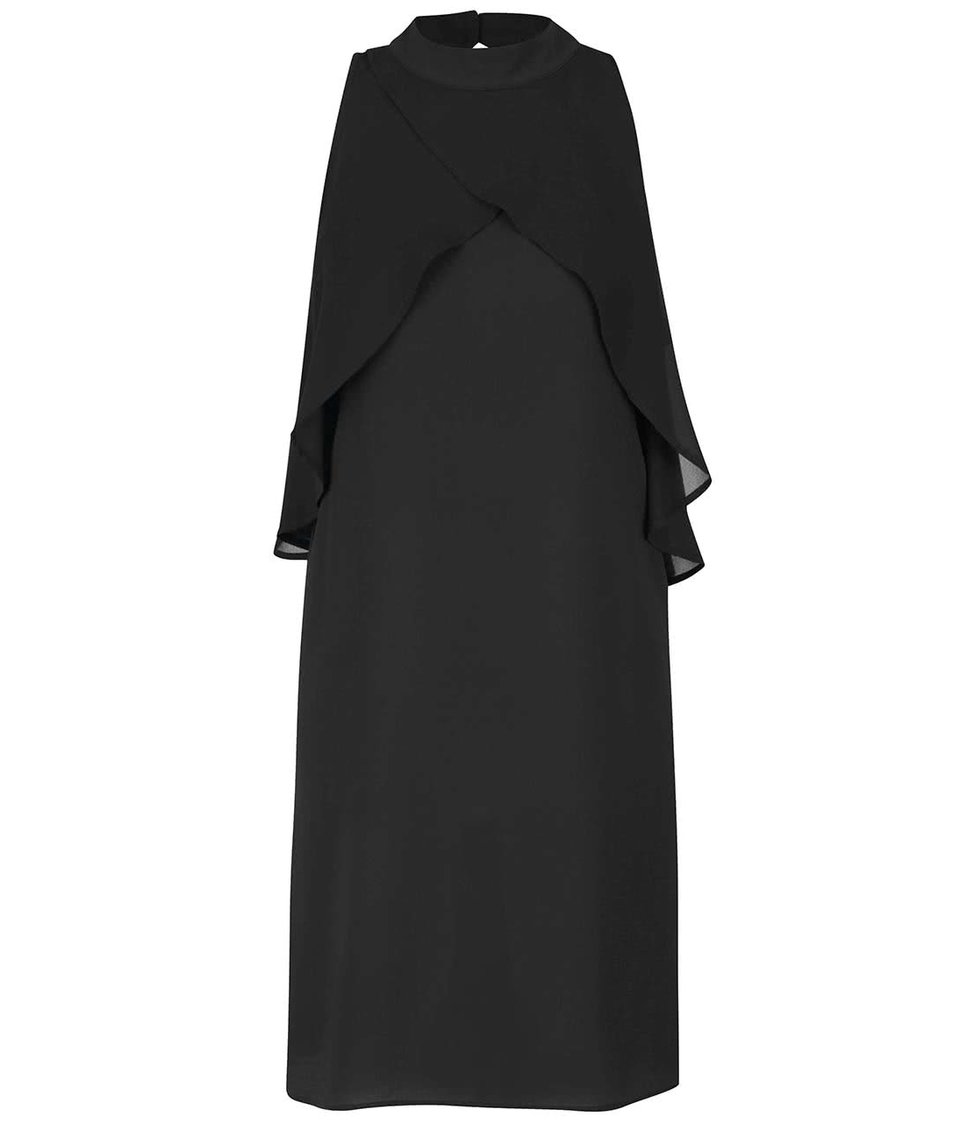 Černé volné šaty s volány Alchymi