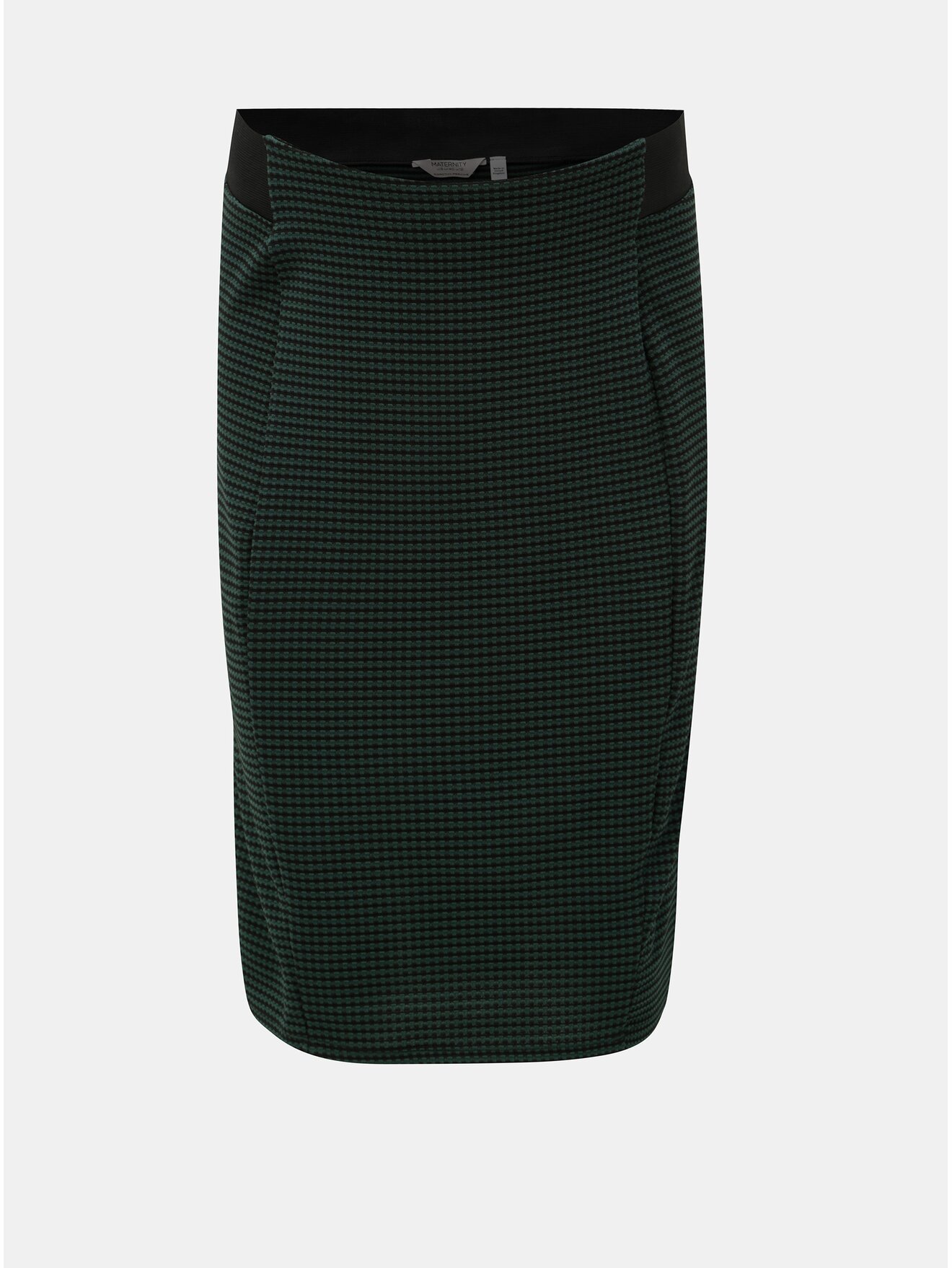 Černo-zelená těhotenská vzorovaná sukně Dorothy Perkins Maternity