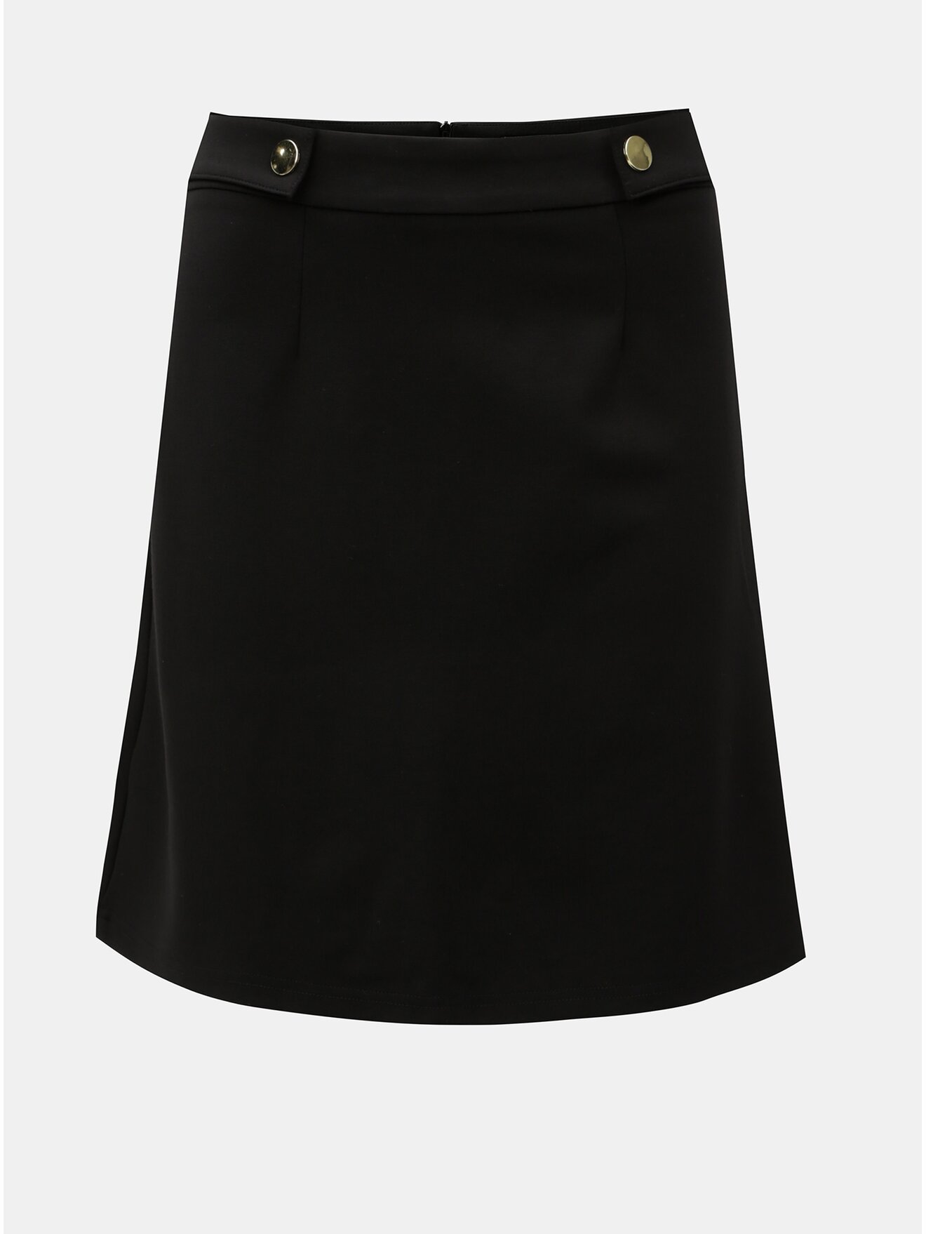 Černá sukně s detaily ve zlaté barvě Dorothy Perkins