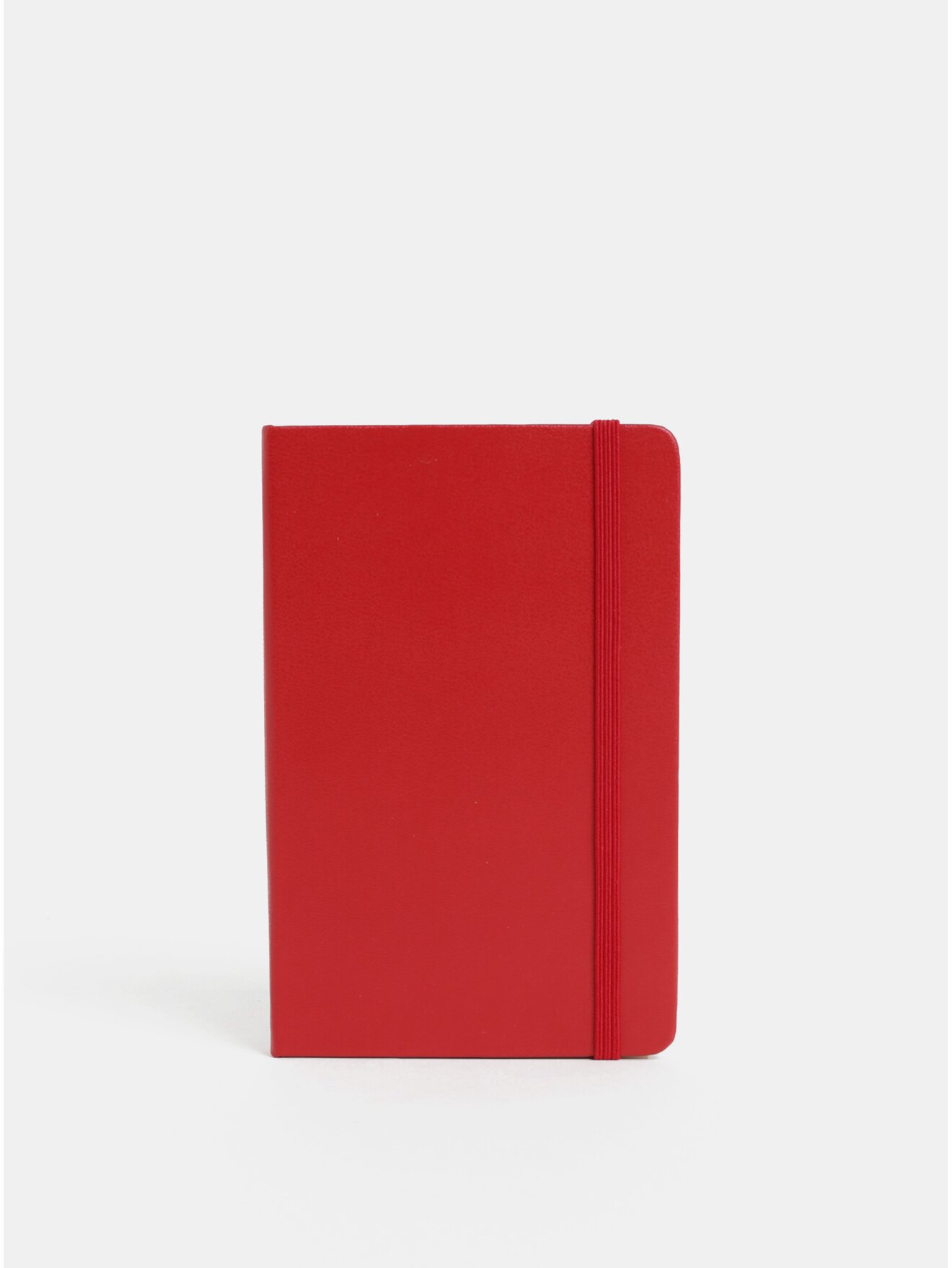 Červený linkovaný mini zápisník s pevnou vazbou Moleskine A6