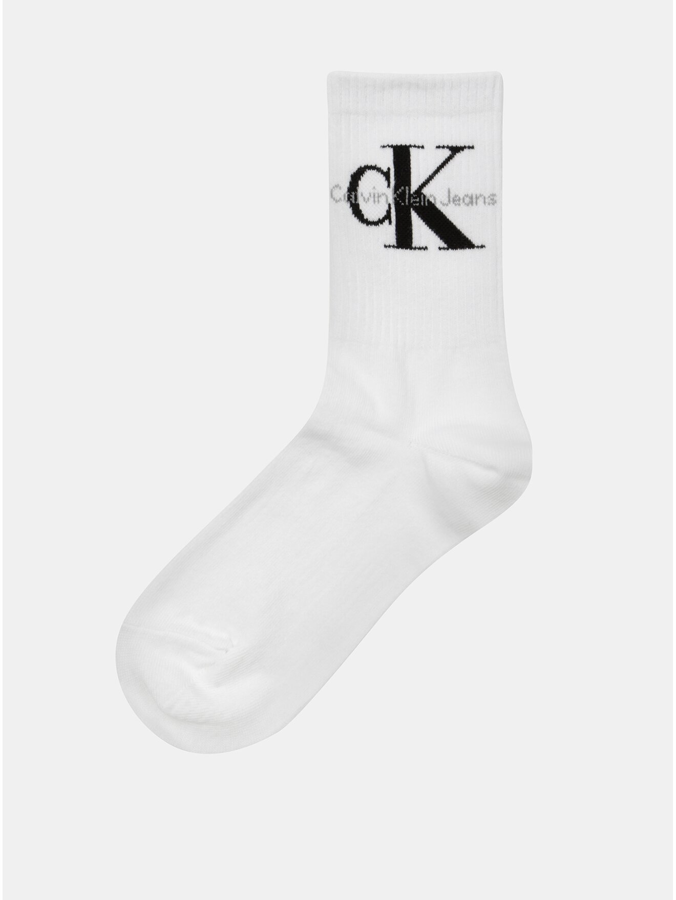 Bílé dámské ponožky s motivem Calvin Klein Jeans