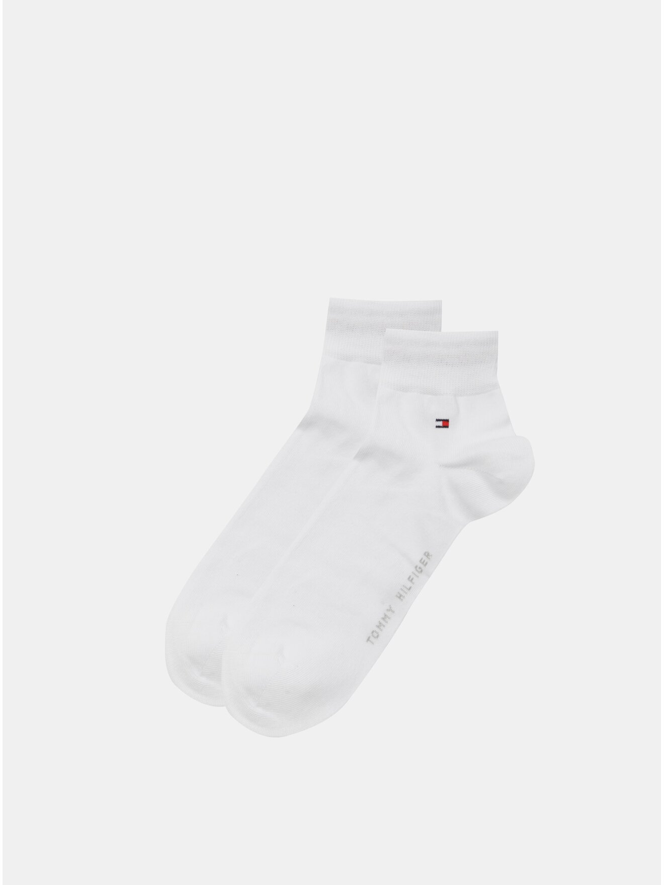 Sada dvou párů pánských kotníkových ponožek v bílé barvě Tommy Hilfiger