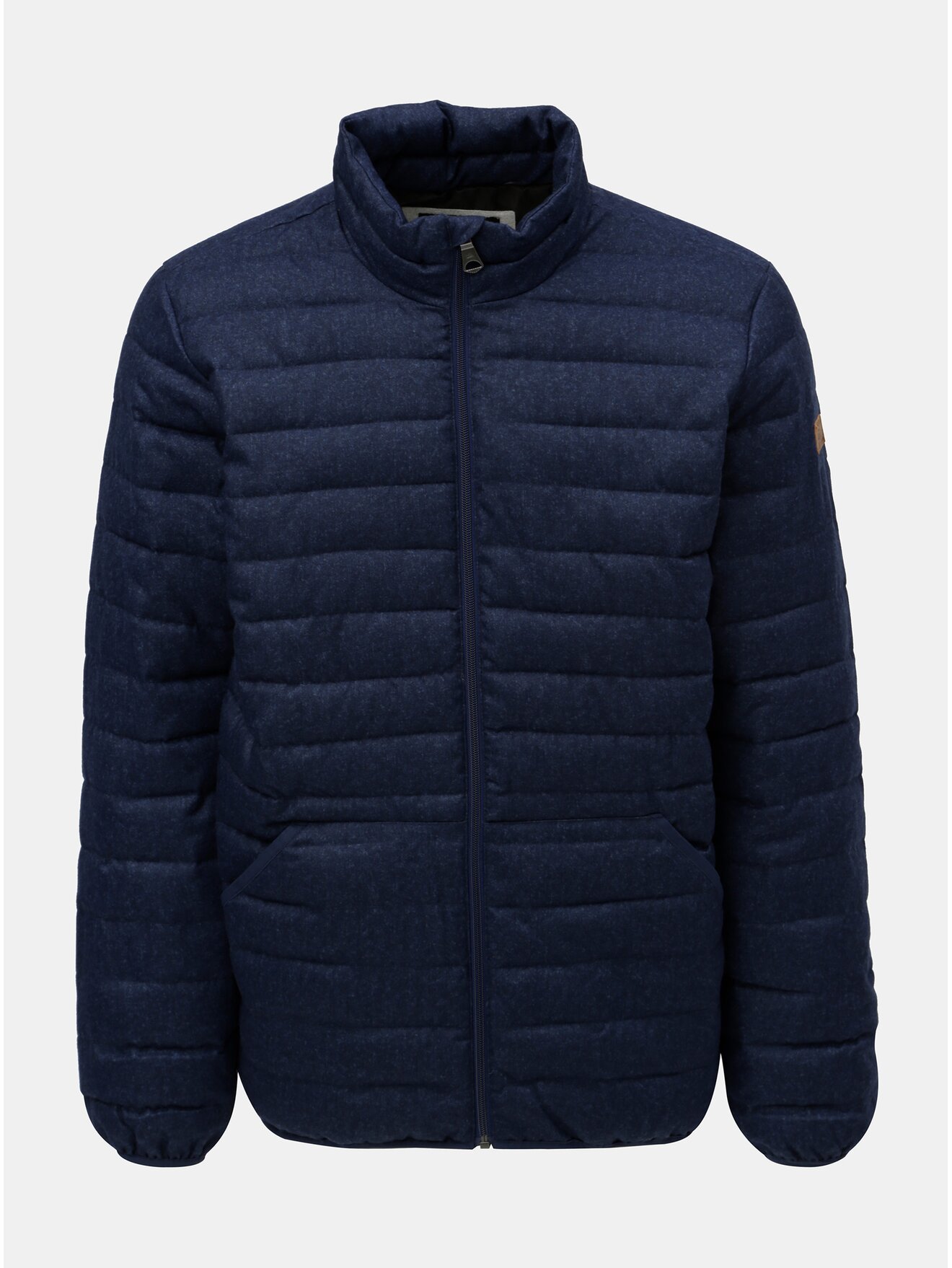 Tmavě modrá pánská prošívaná voděodolná zimní bunda Quiksilver Scaly