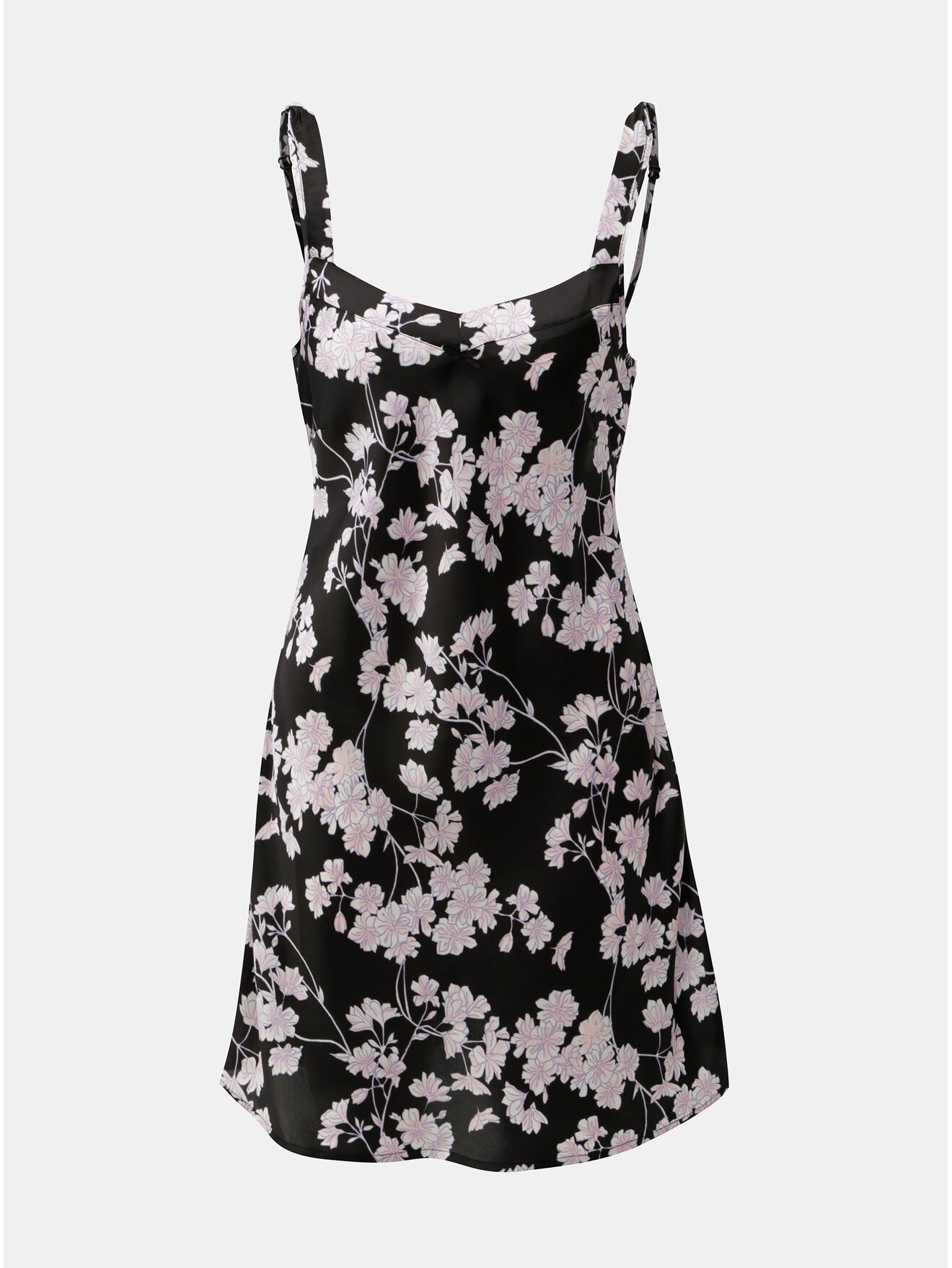 Černá květovaná košilka M&Co Purple
