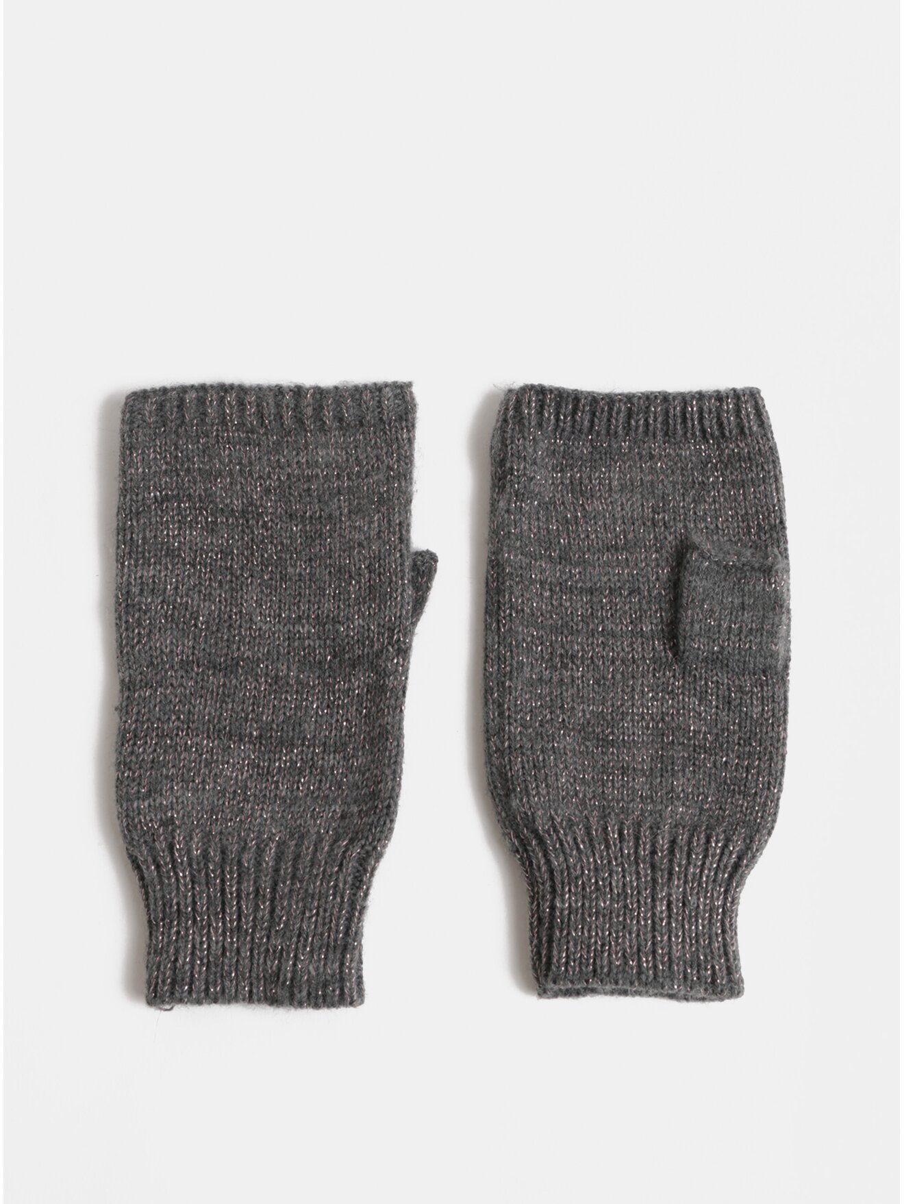 Šedé návleky na ruce s metalickým vláknem Dorothy Perkins Lurex
