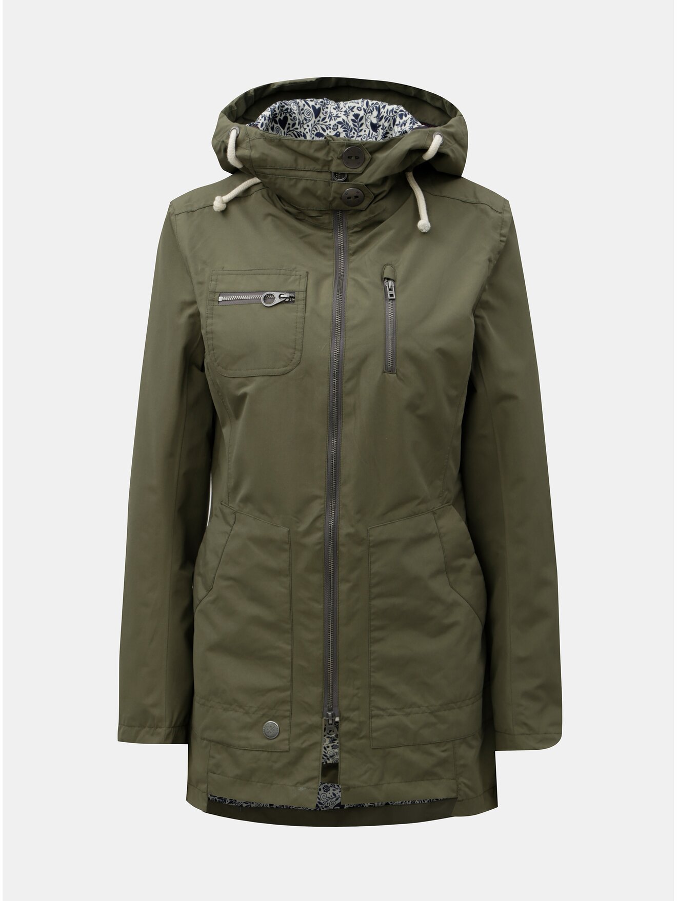 Khaki dámská voděodolná bunda WOOX Ventus Urban