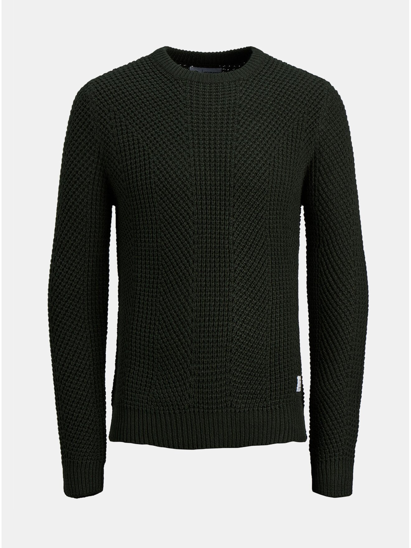 Tmavě zelený pletený svetr Jack & Jones Stanford