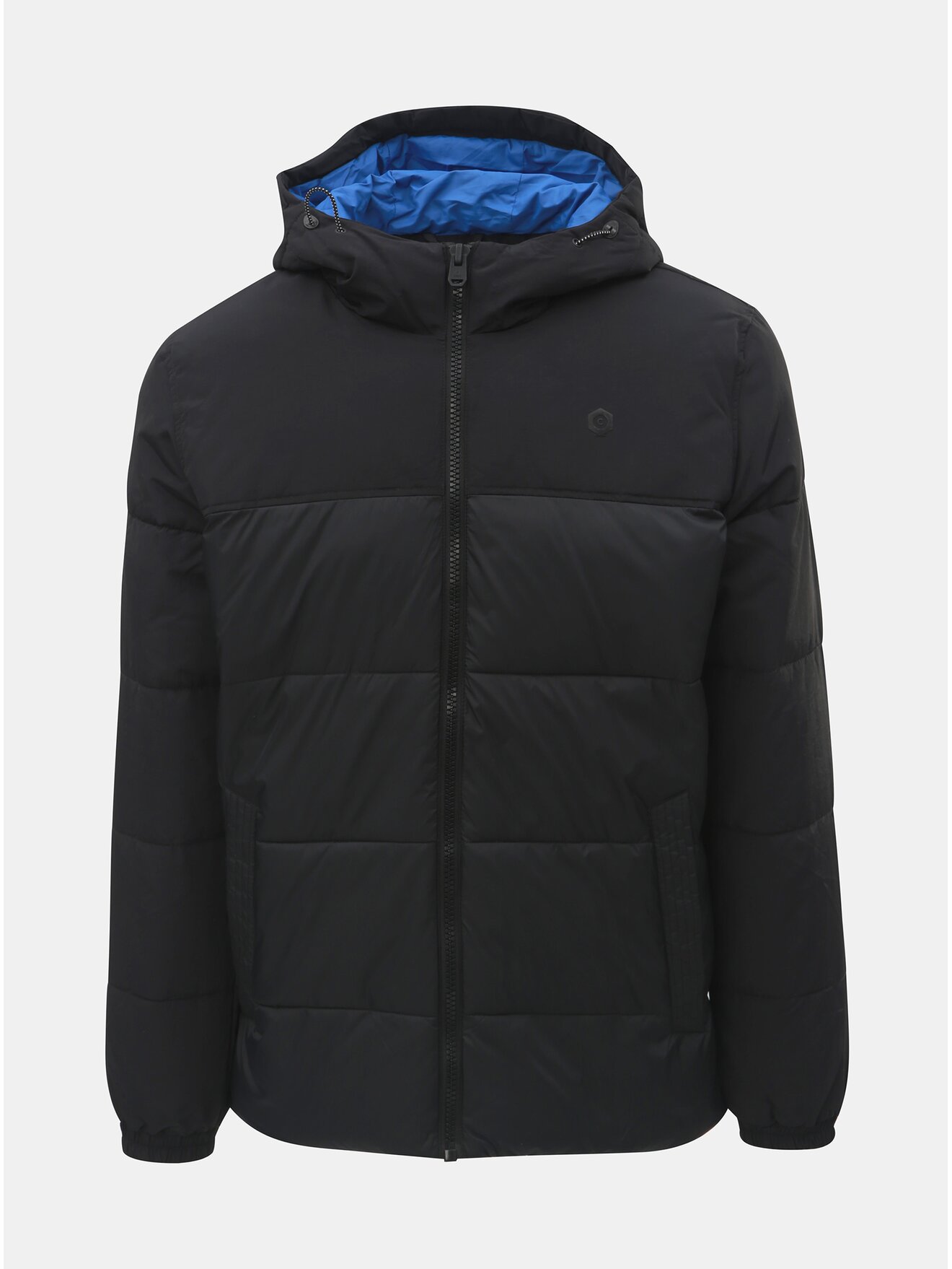 Černá prošívaná voděodpudivá zimní bunda Jack & Jones Cross