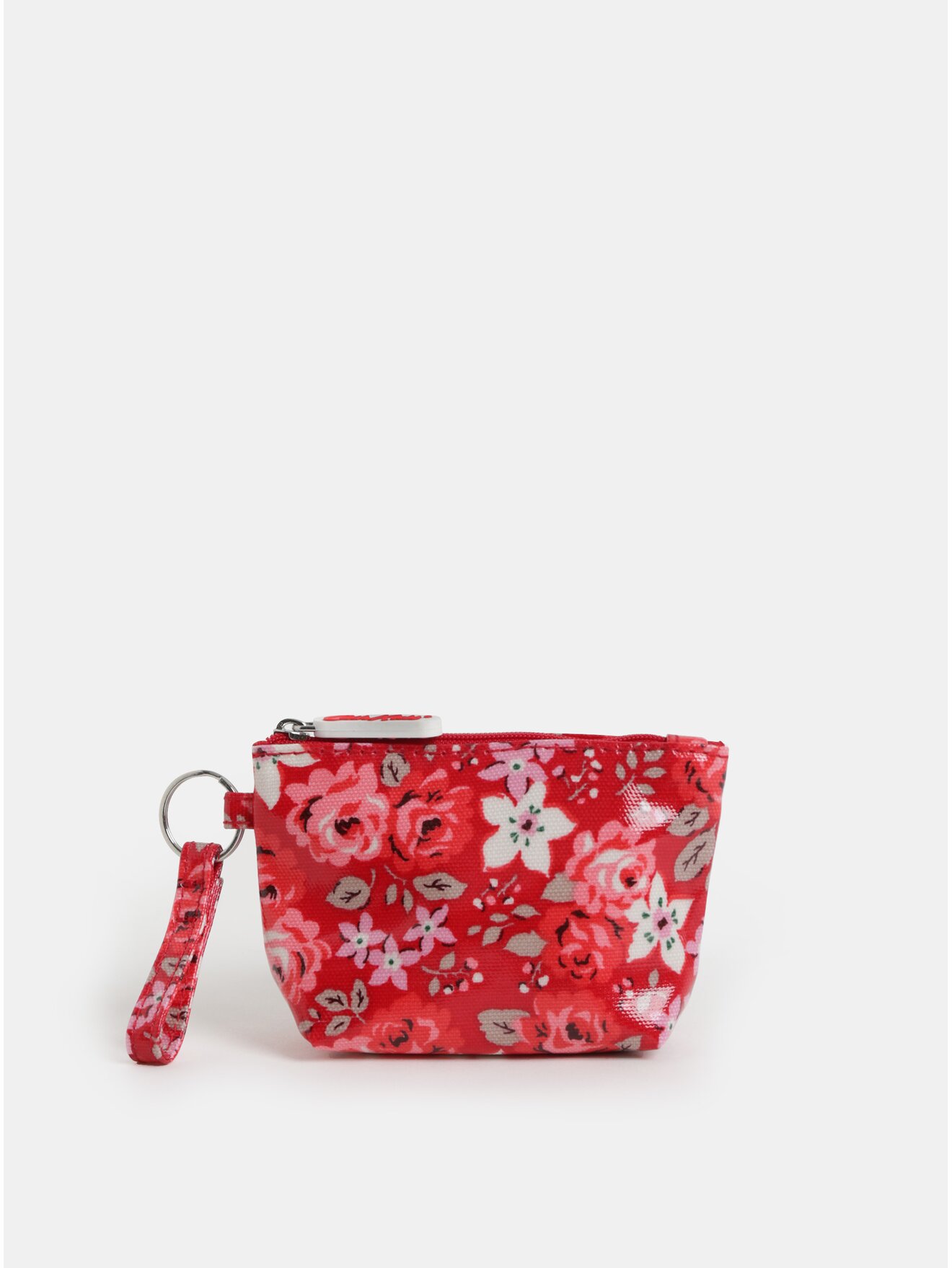 Červená holčičí květovaná peněženka na mince Cath Kidston