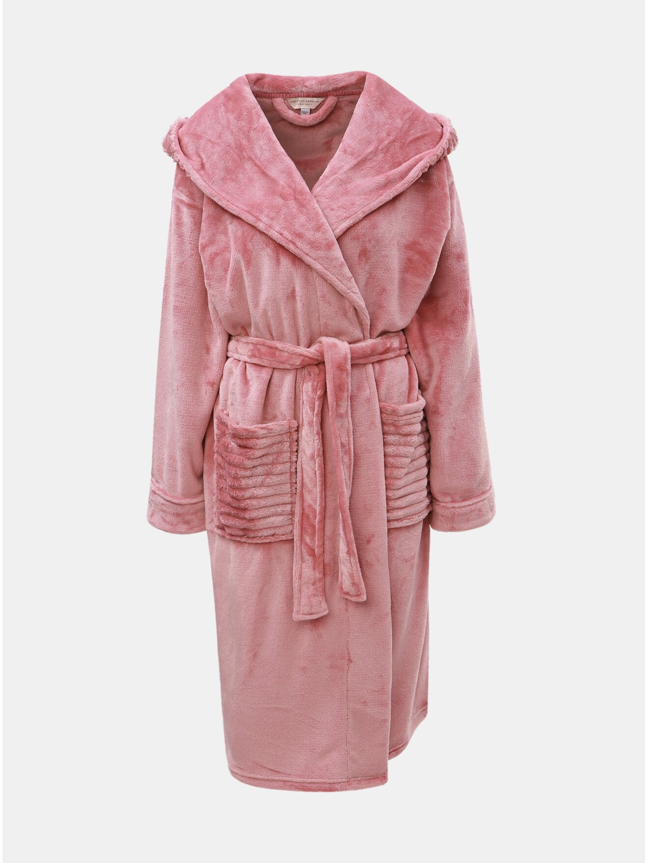 Růžový župan s kapucí Dorothy Perkins