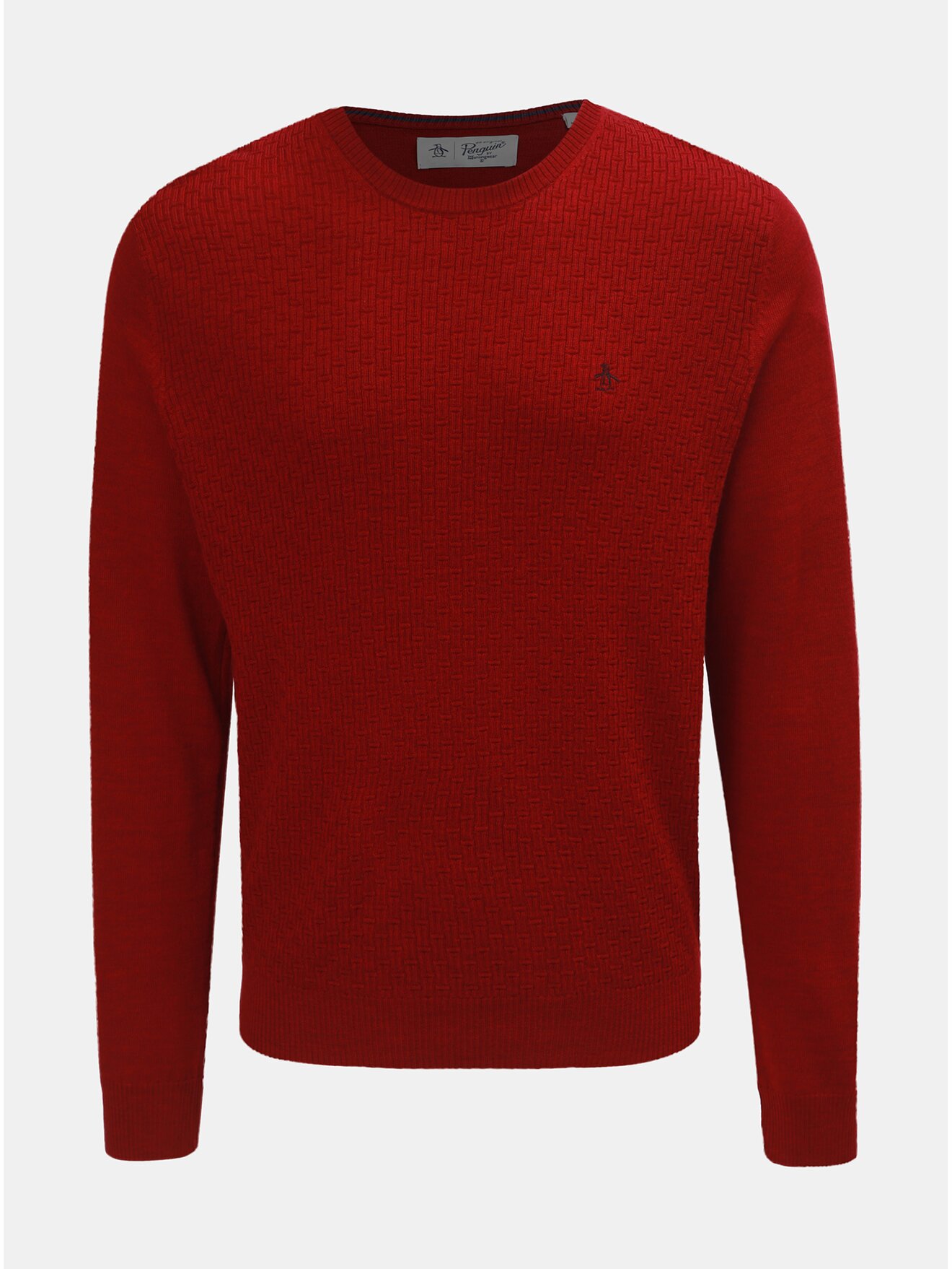Červený svetr z Merino vlny Original Penguin
