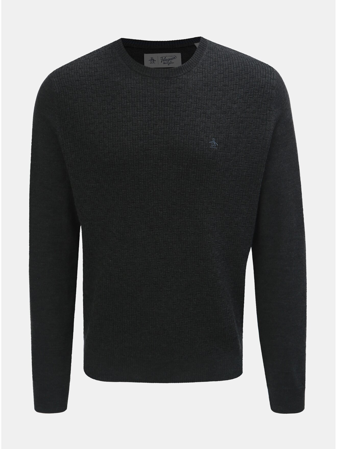 Tmavě šedý svetr z Merino vlny Original Penguin
