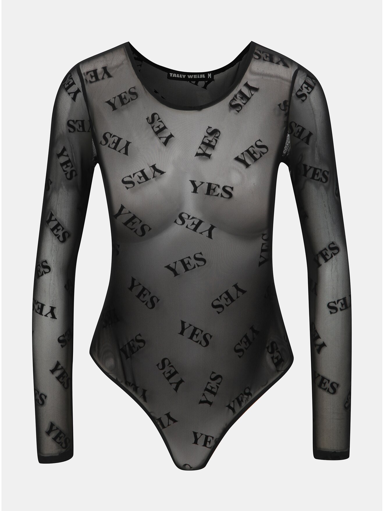Černé průsvitné vzorované body TALLY WEiJL