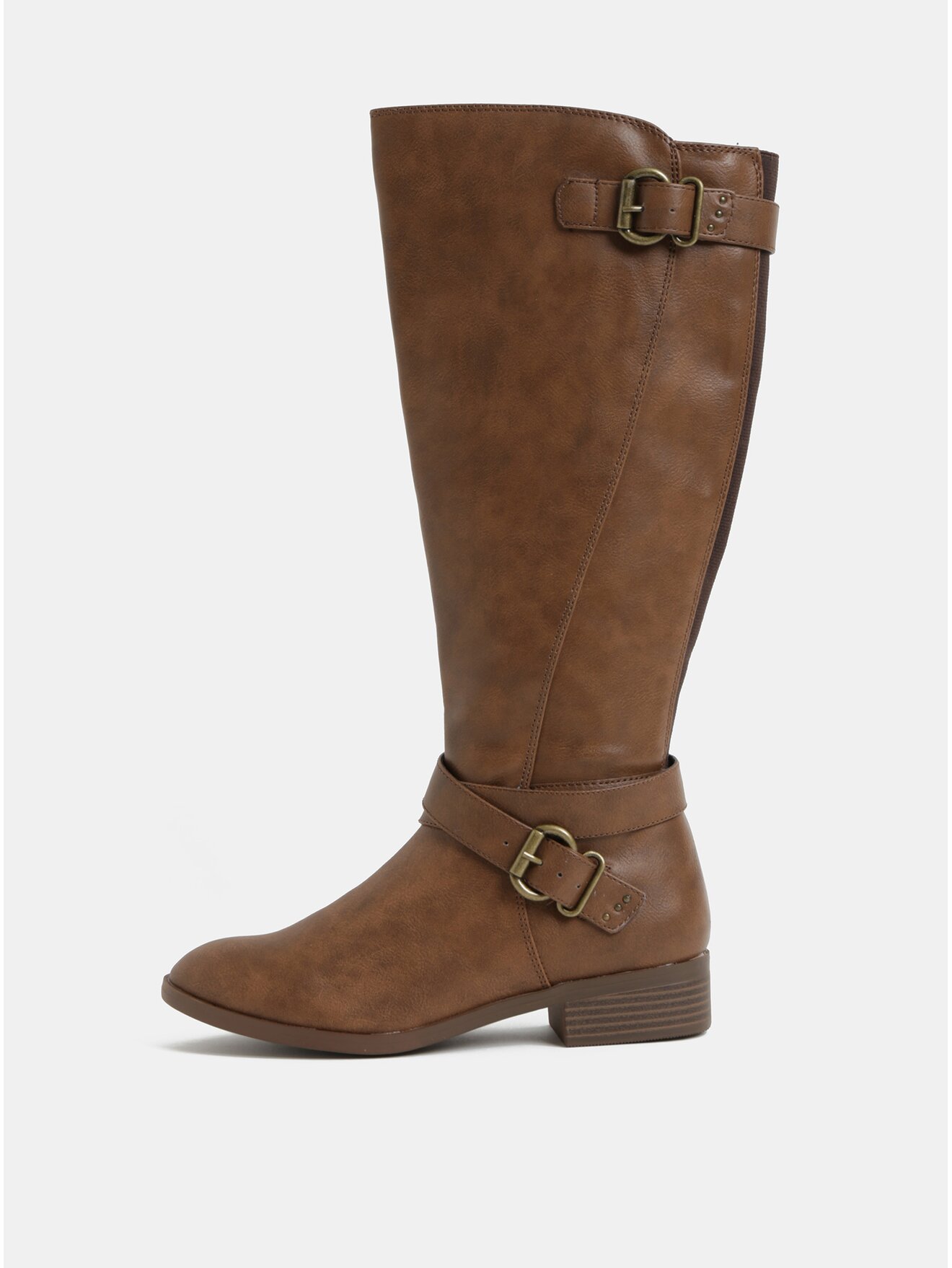Světle hnědé vysoké kozačky Dorothy Perkins