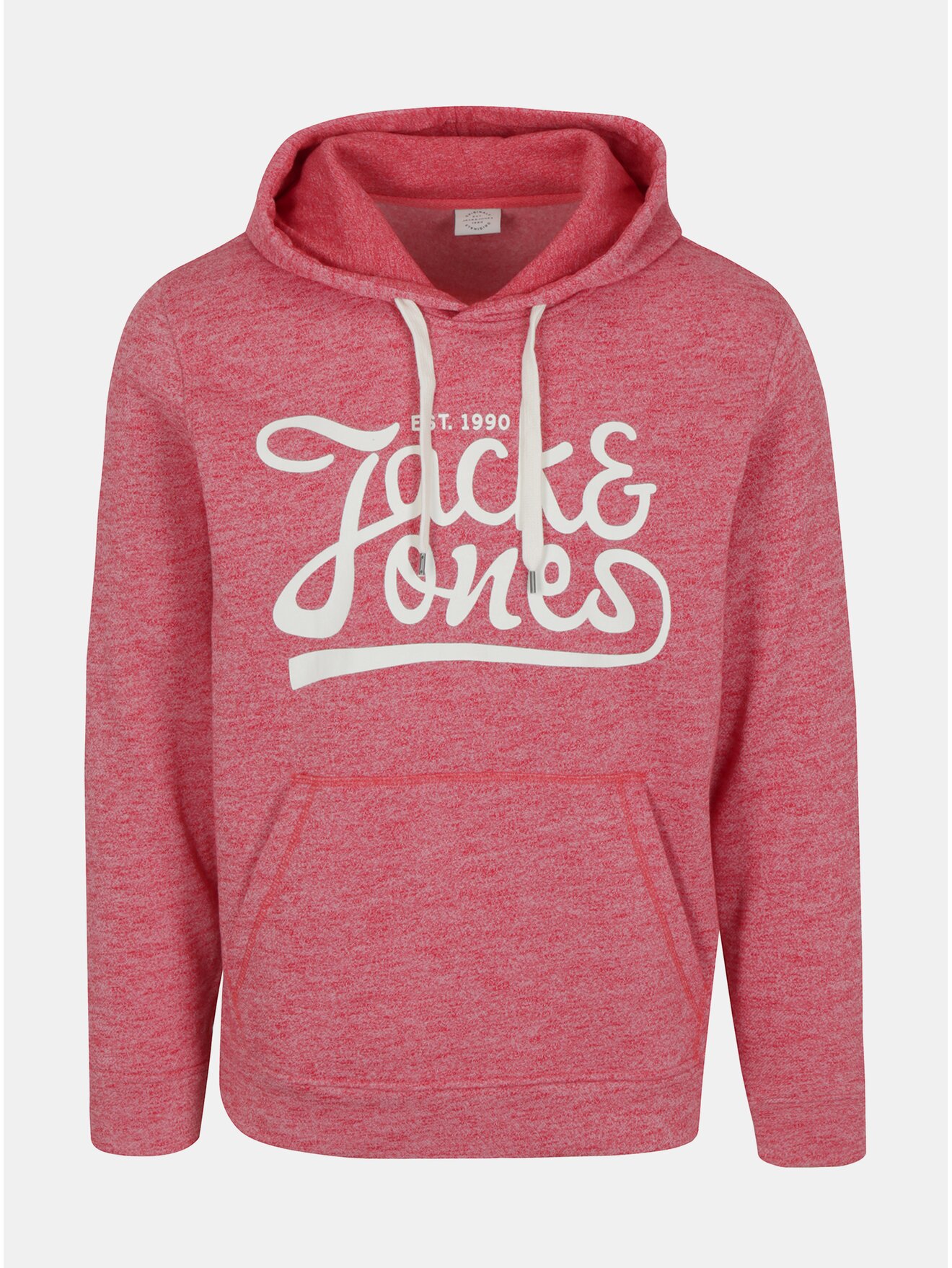 Fotografie Červená žíhaná mikina s kapucí Jack & Jones Panther