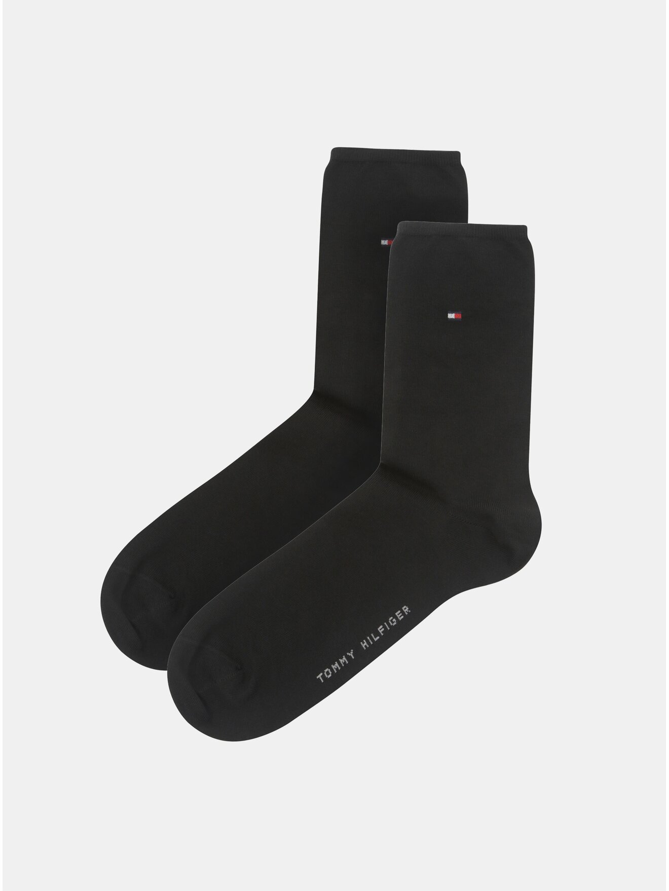 Sada dvou párů dámských ponožek v černé barvě Tommy Hilfiger