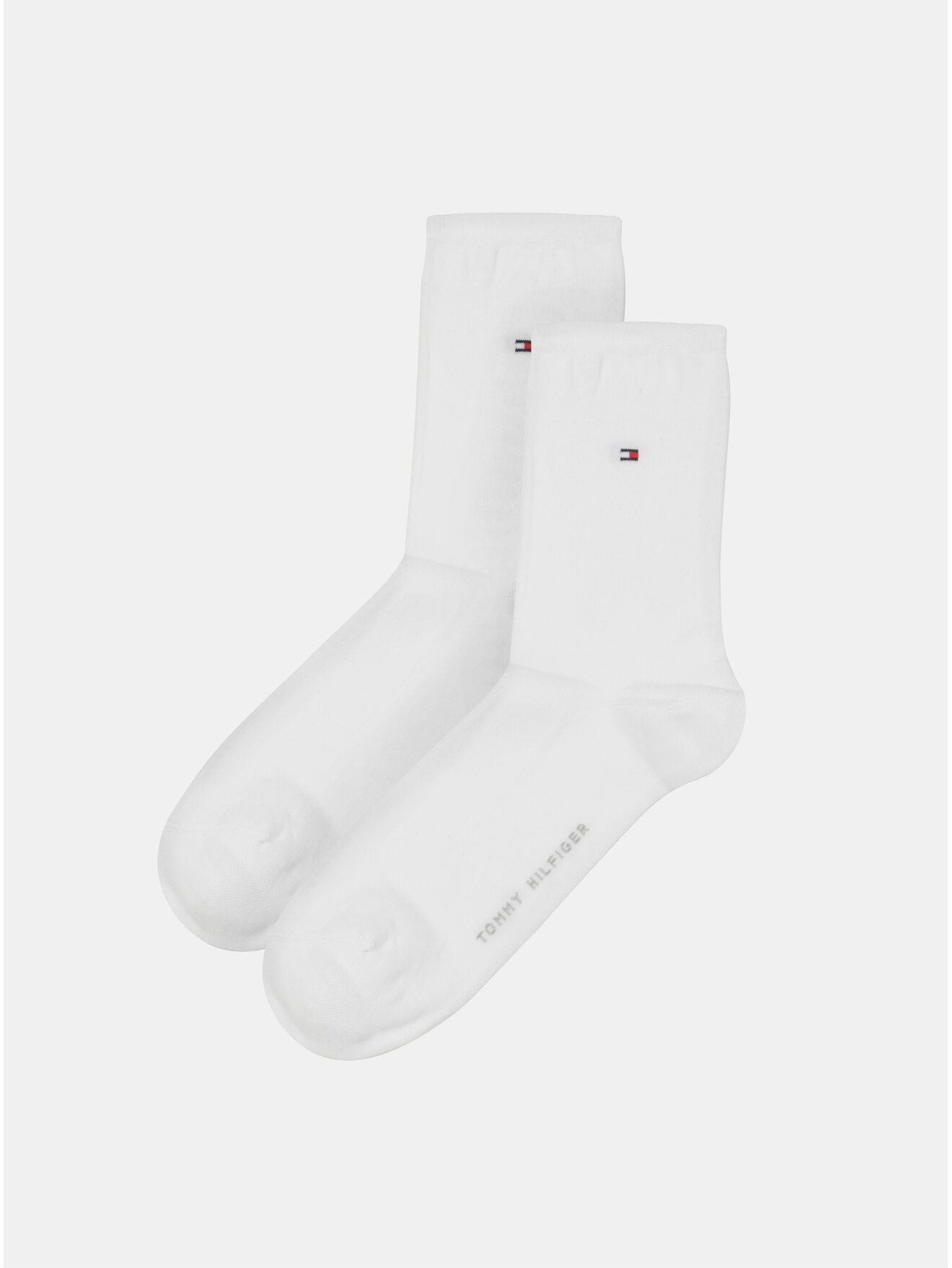 Sada dvou párů dámských ponožek v bílé barvě Tommy Hilfiger