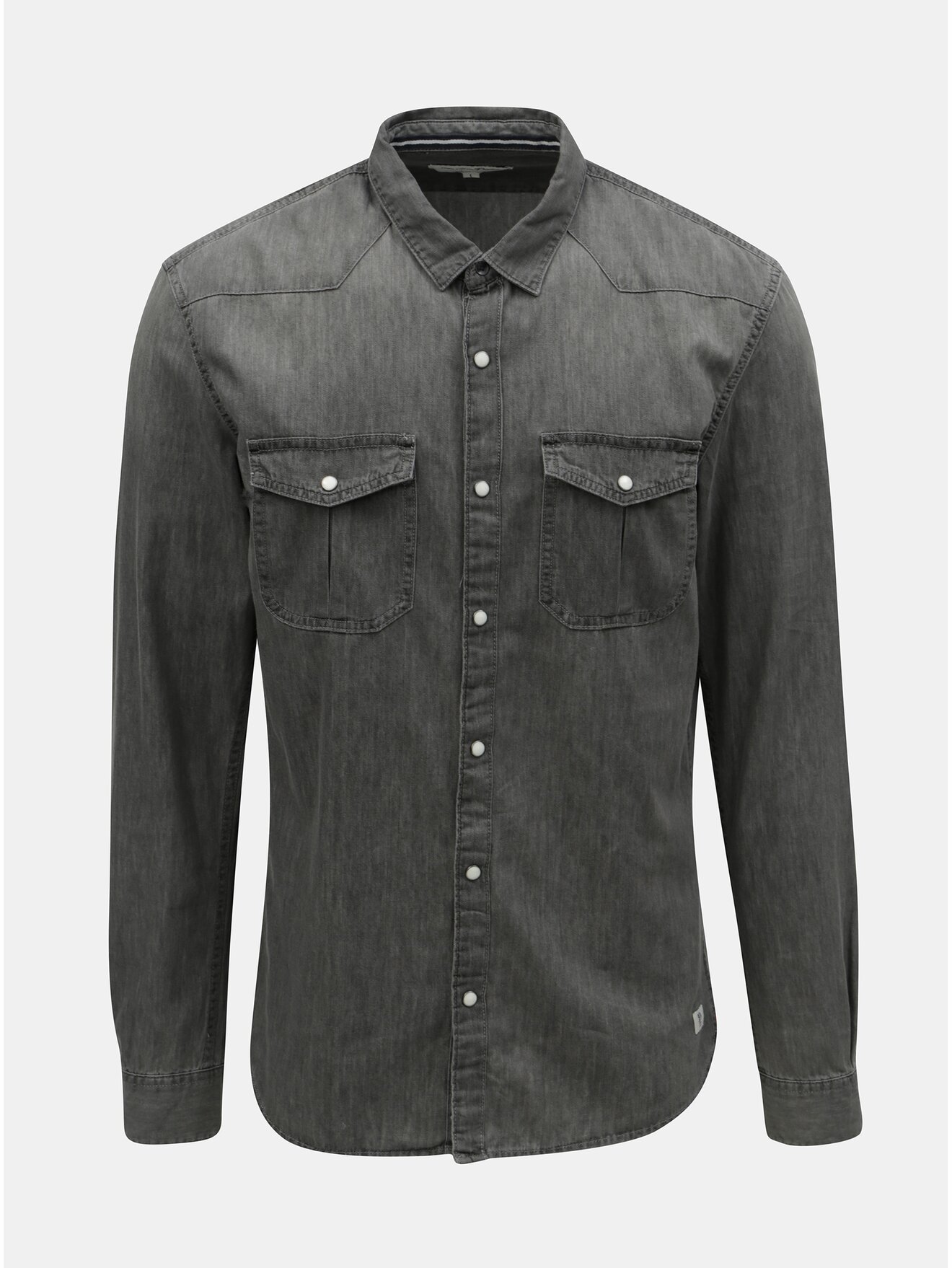 Šedá pánská džínová košile Tom Tailor Denim