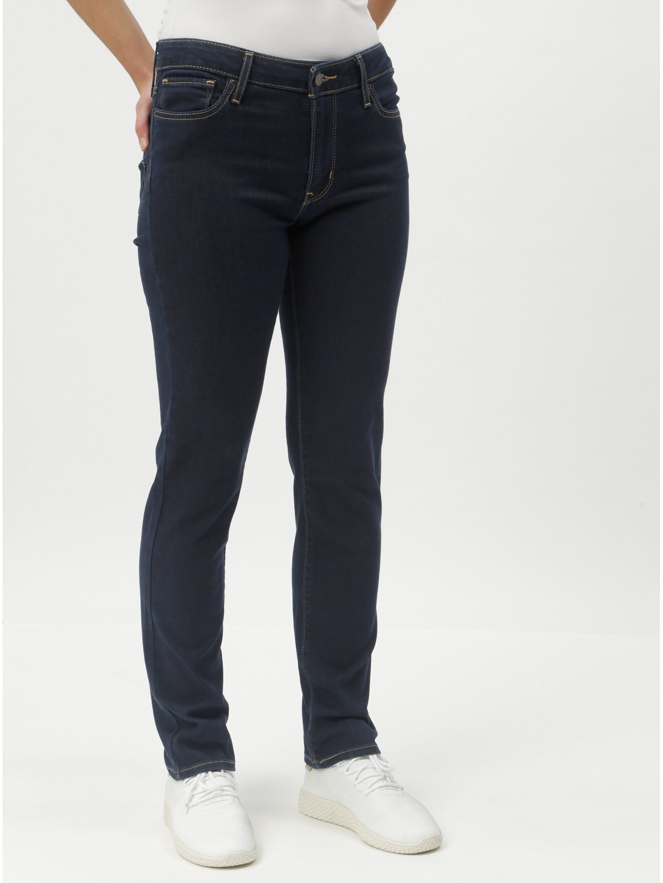 Tmavě modré dámské slim džíny Levi's® 712