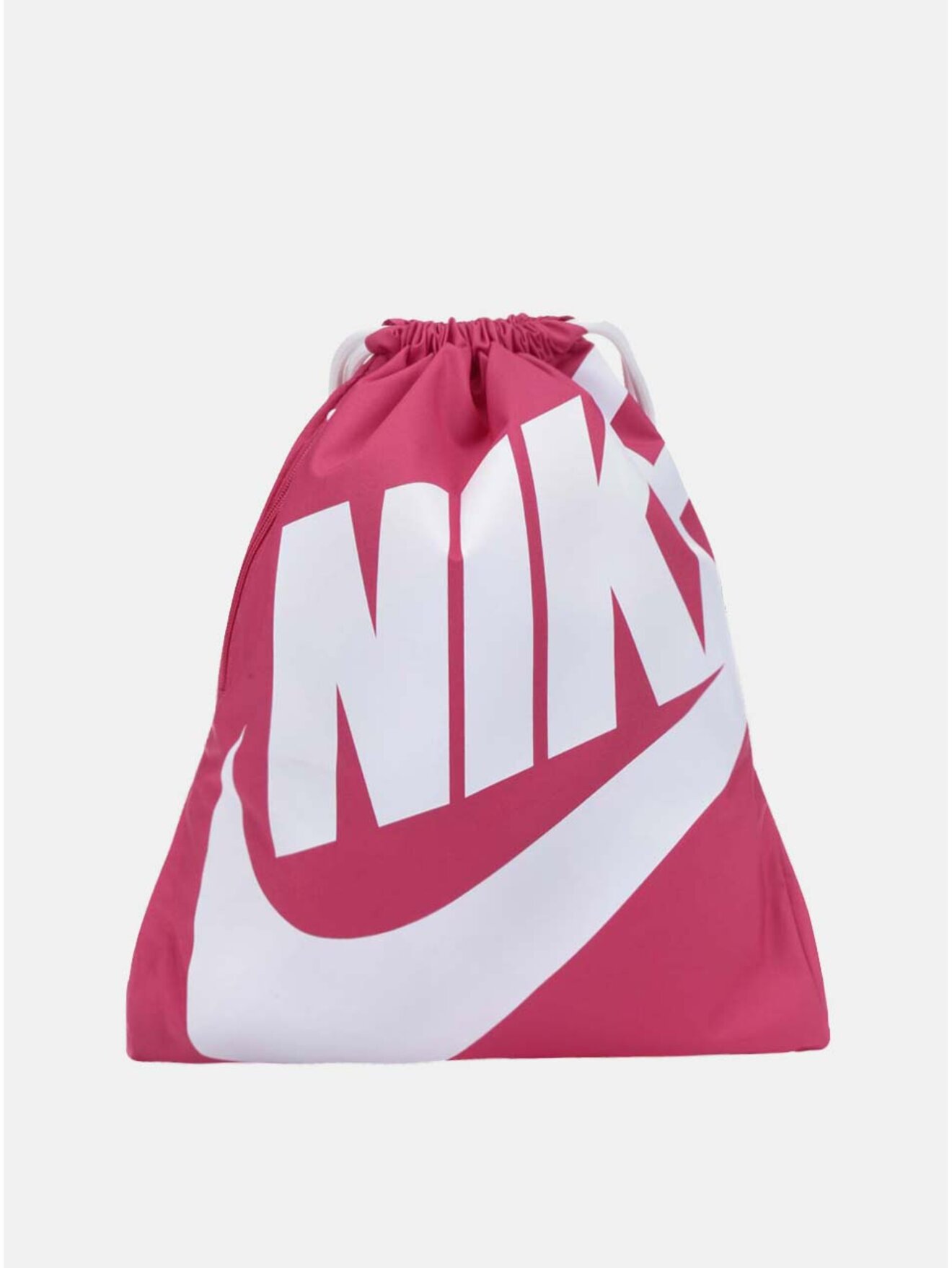 Růžový dámský vak s potiskem a kapsou Nike
