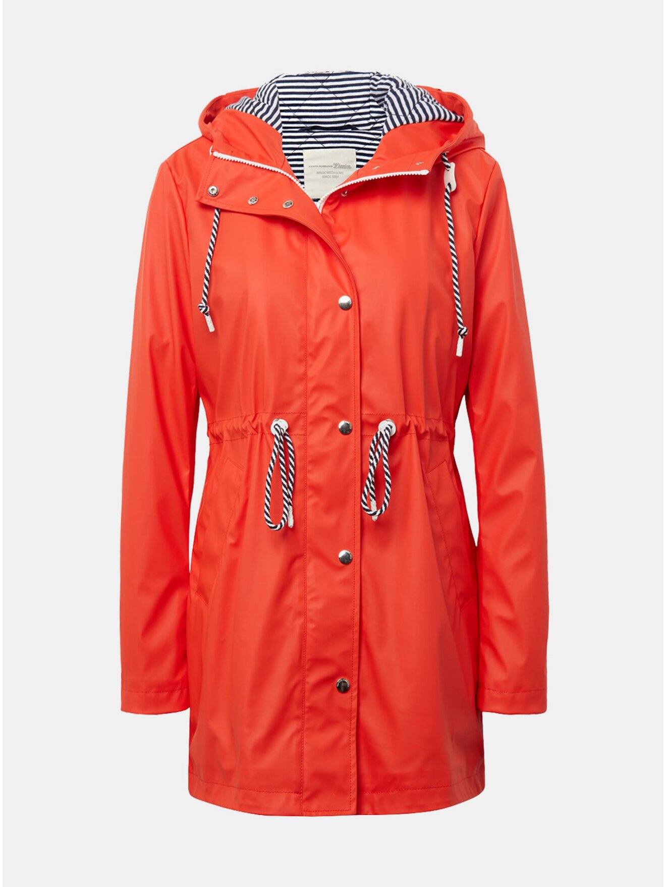 Oranžová dámská nepromokavá parka Tom Tailor Denim