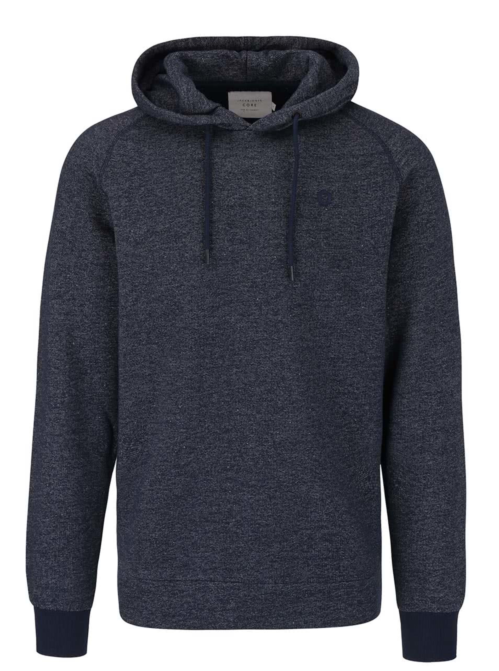 Tmavě modrá žíhaná mikina s kapucí Jack & Jones Win