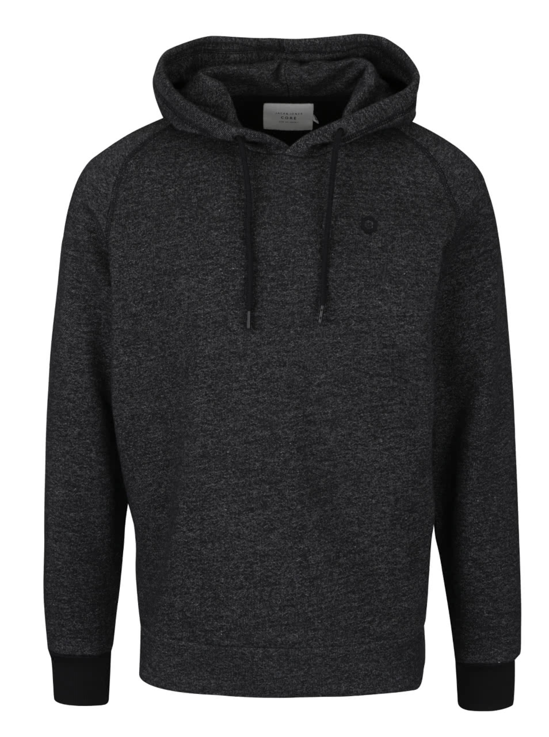 Černá žíhaná mikina s kapucí Jack & Jones Win