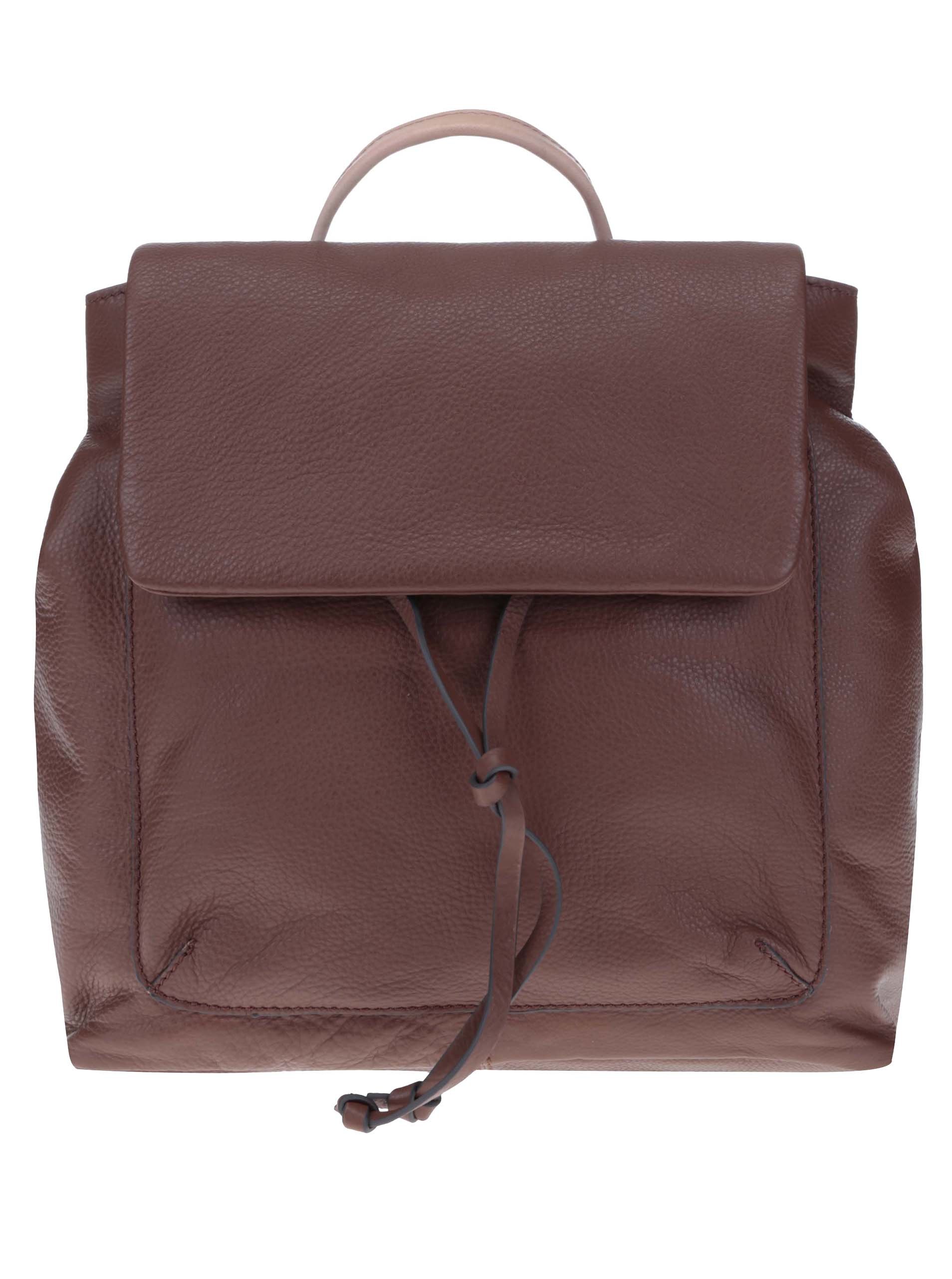 Hnědý dámský kožený batoh Clarks Totterdown Bay
