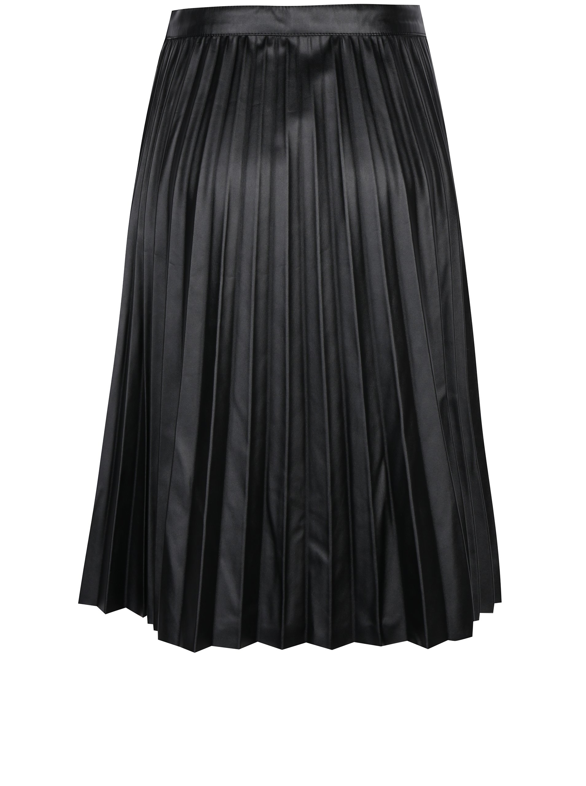 Fusta Neagra Plisata Cu Aspect De Piele Noisy May Leanne Zoot Ro
