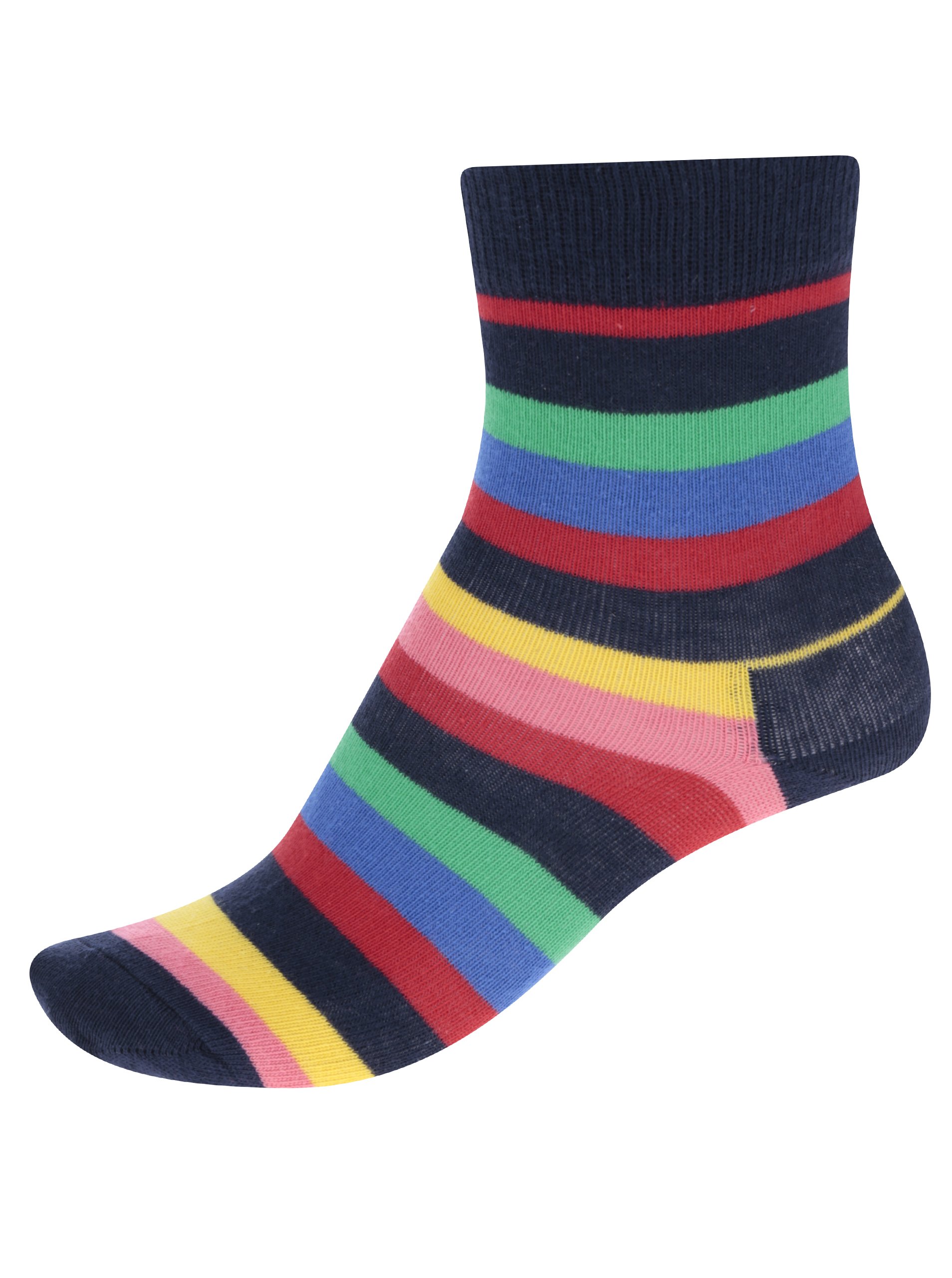 Červeno-modré dětské pruhované ponožky Happy Socks Stripe Červeno-modré dětské pruhované ponožky Happy Socks Stripe