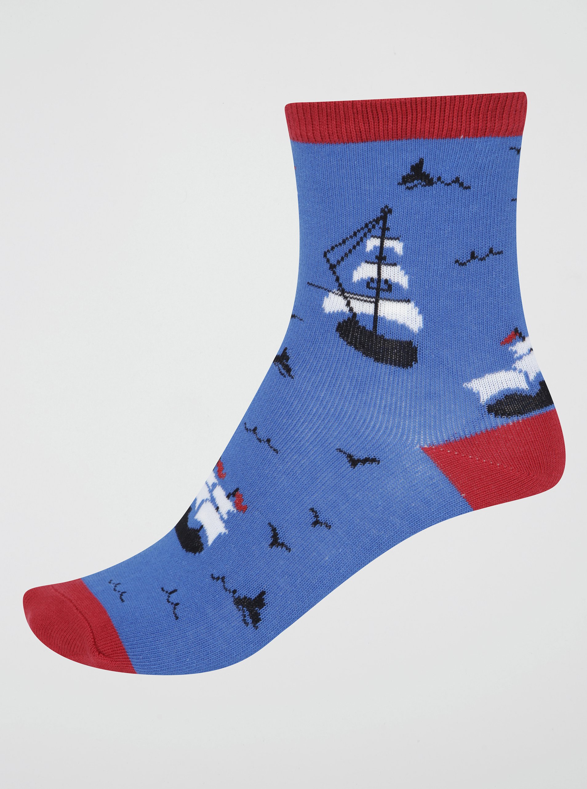 Tmavě modré klučičí ponožky s loděmi Sock It to Me Ship Shape