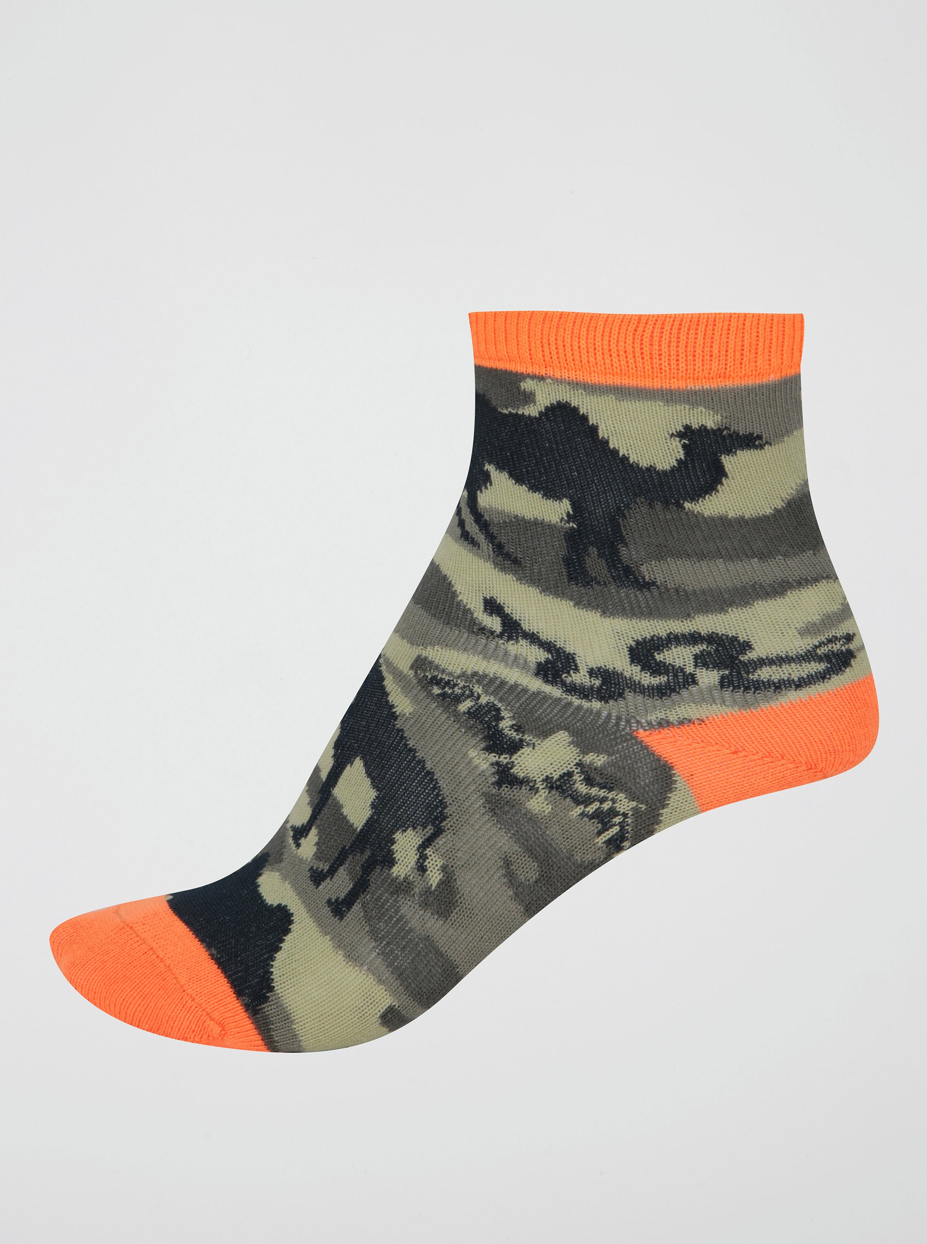 Khaki maskáčové klučičí ponožky s afrikou Sock It to Me Animal Camo Khaki maskáčové klučičí ponožky s afrikou Sock It to Me Animal Camo