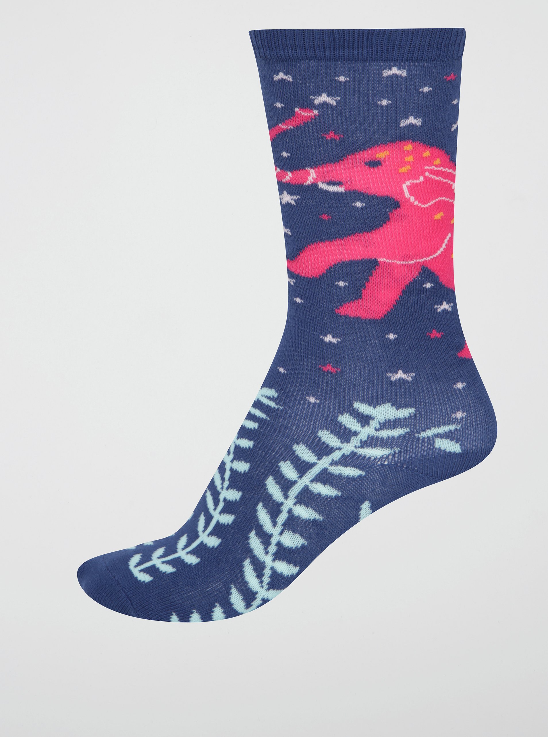 Tmavě modré holčičí podkolenky se slonem Sock It to Me Celestial Elephant
