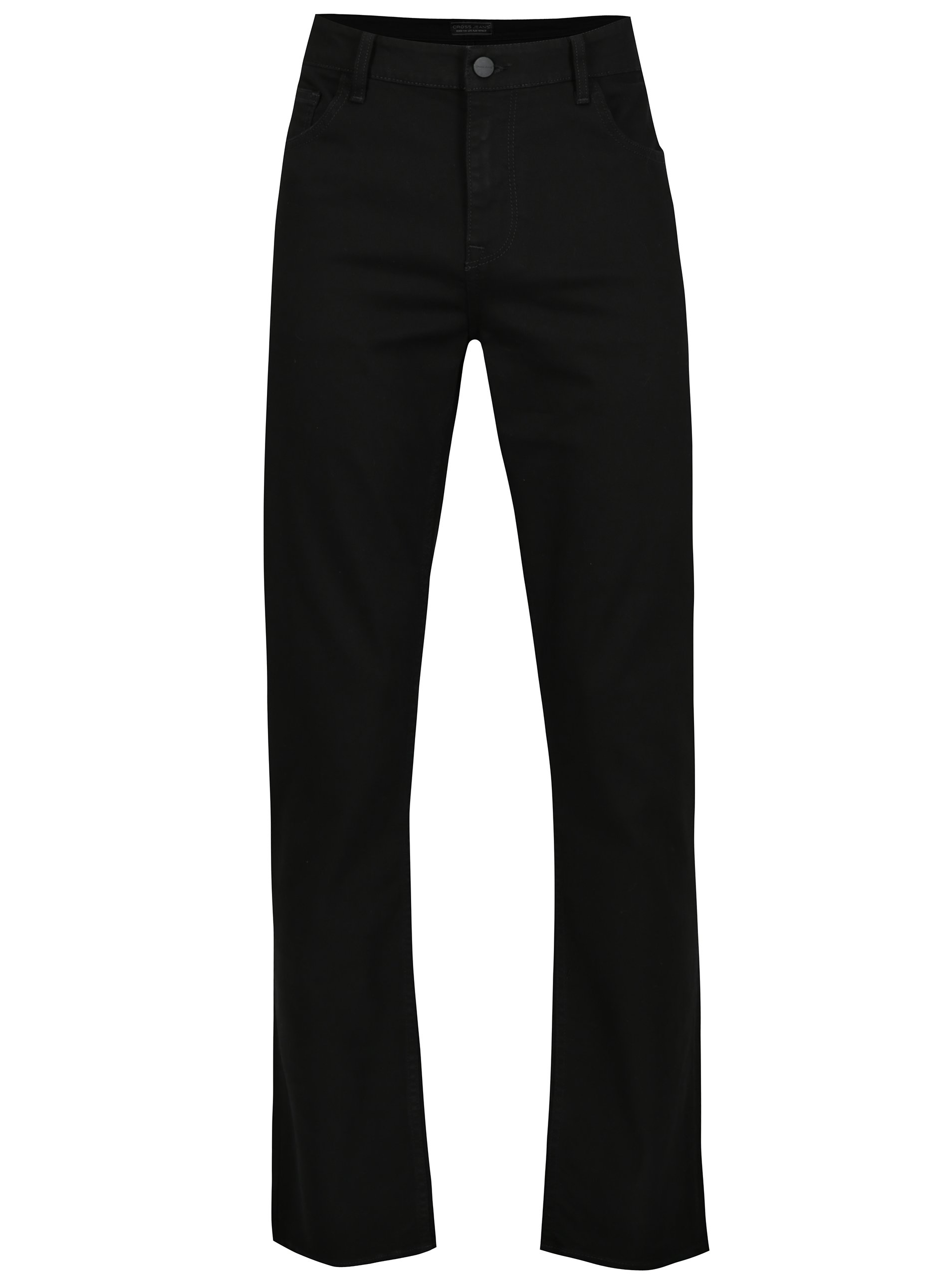 Černé pánské regular fit tapered džíny Cross Jeans
