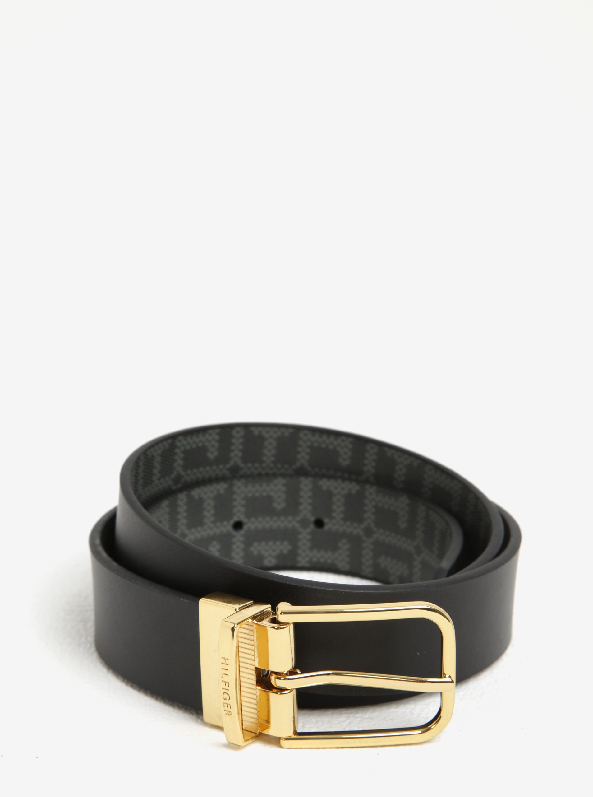 Černý dámský kožený pásek Tommy Hilfiger Fancy Černý dámský kožený pásek Tommy Hilfiger Fancy
