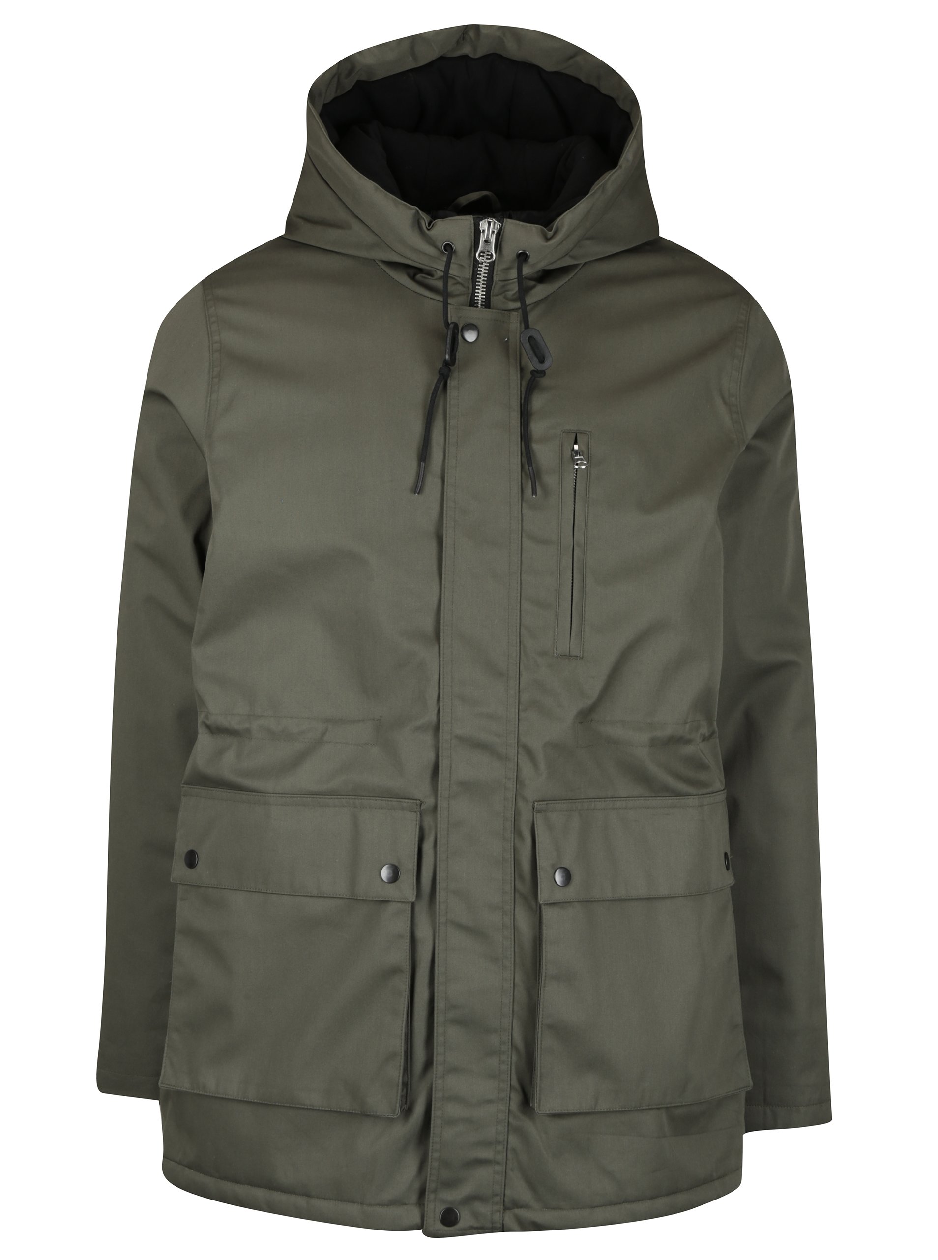 Khaki zimní parka s kapucí SUIT Ron