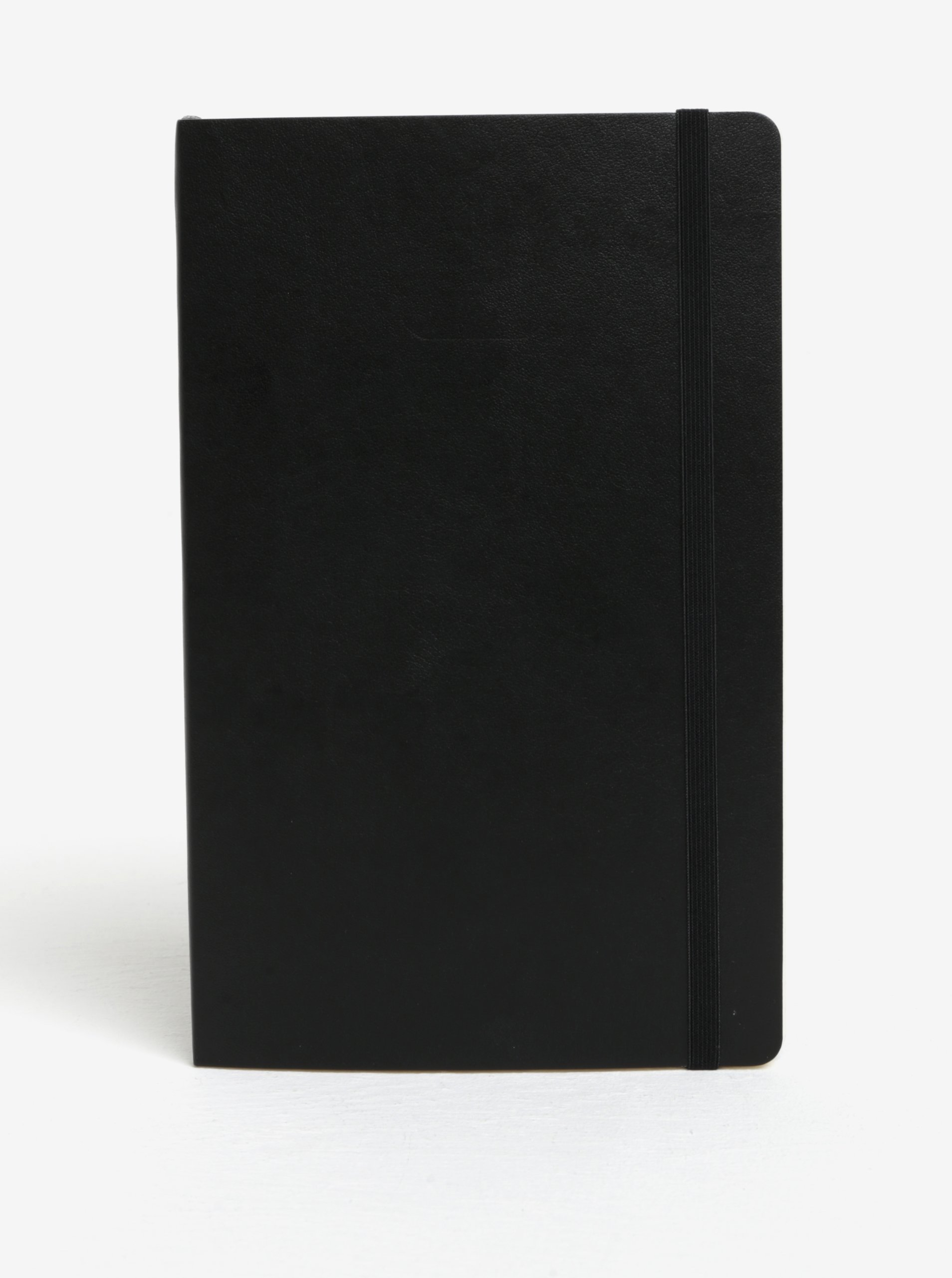 Černý linkovaný zápisník v pevné vazbě Moleskine