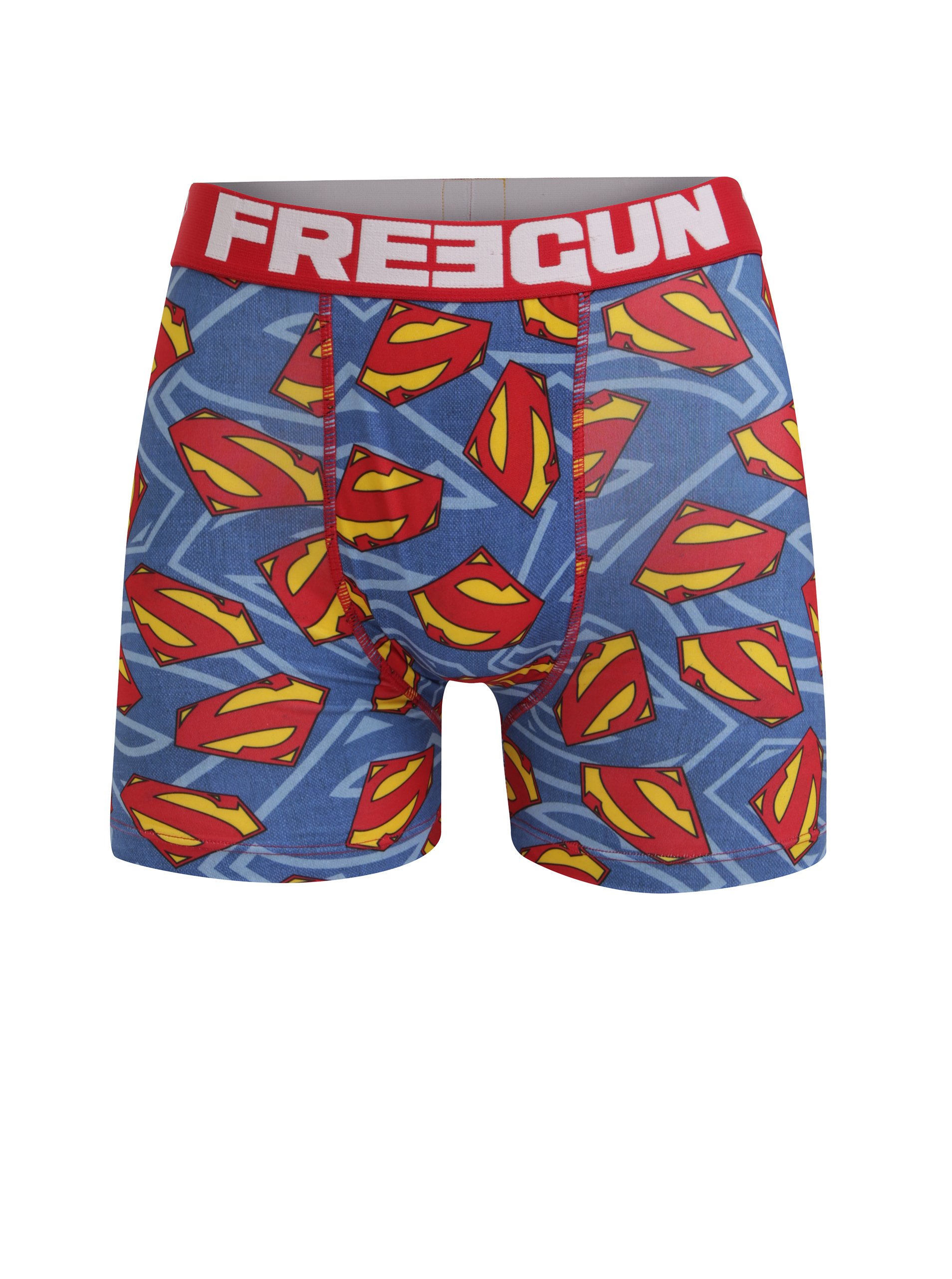 Červeno-modré pánské boxerky Superman Freegun