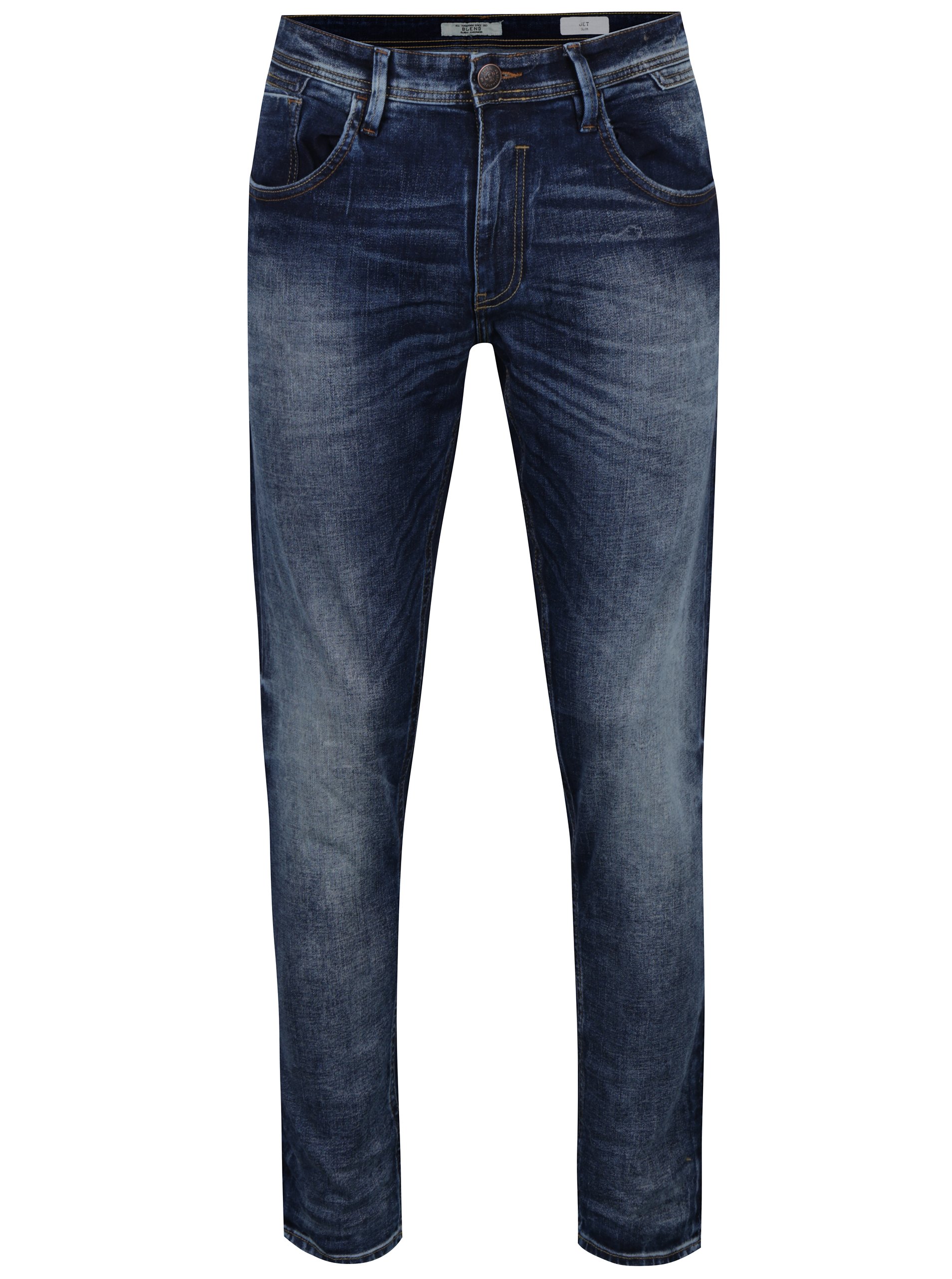 Tmavě modré slim fit džíny Blend