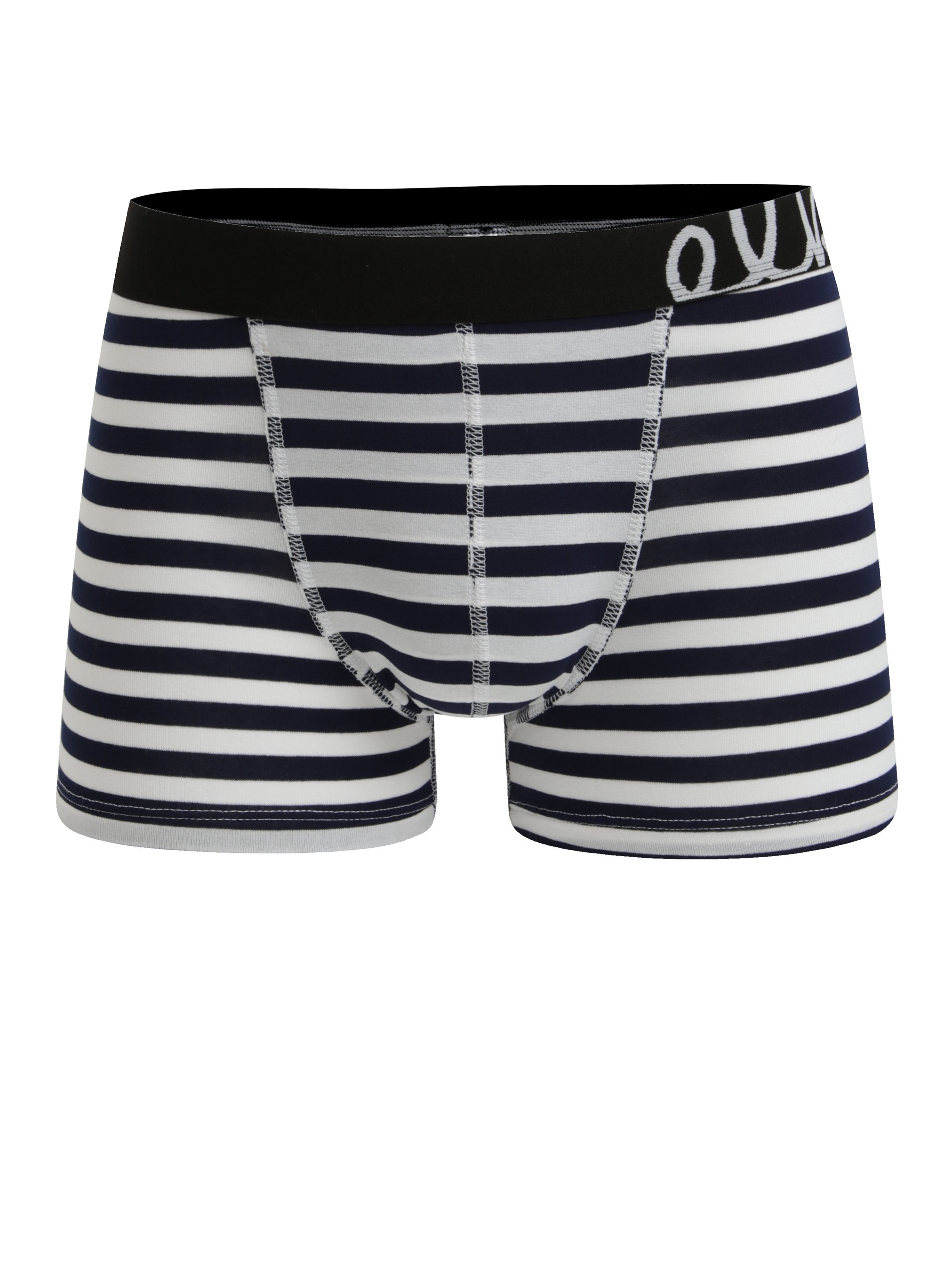 Modro-bílé pánské pruhované boxerky El.Ka Underwear