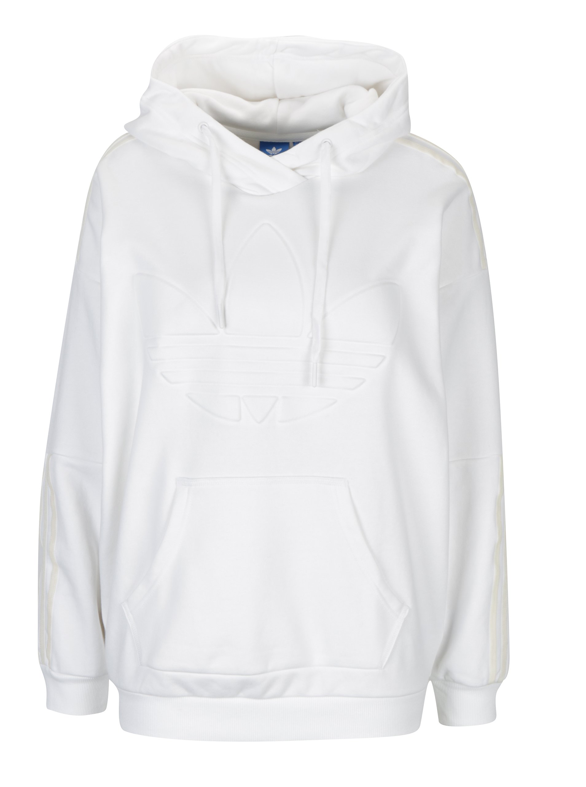 Bílá dámská mikina s kapucí adidas Originals