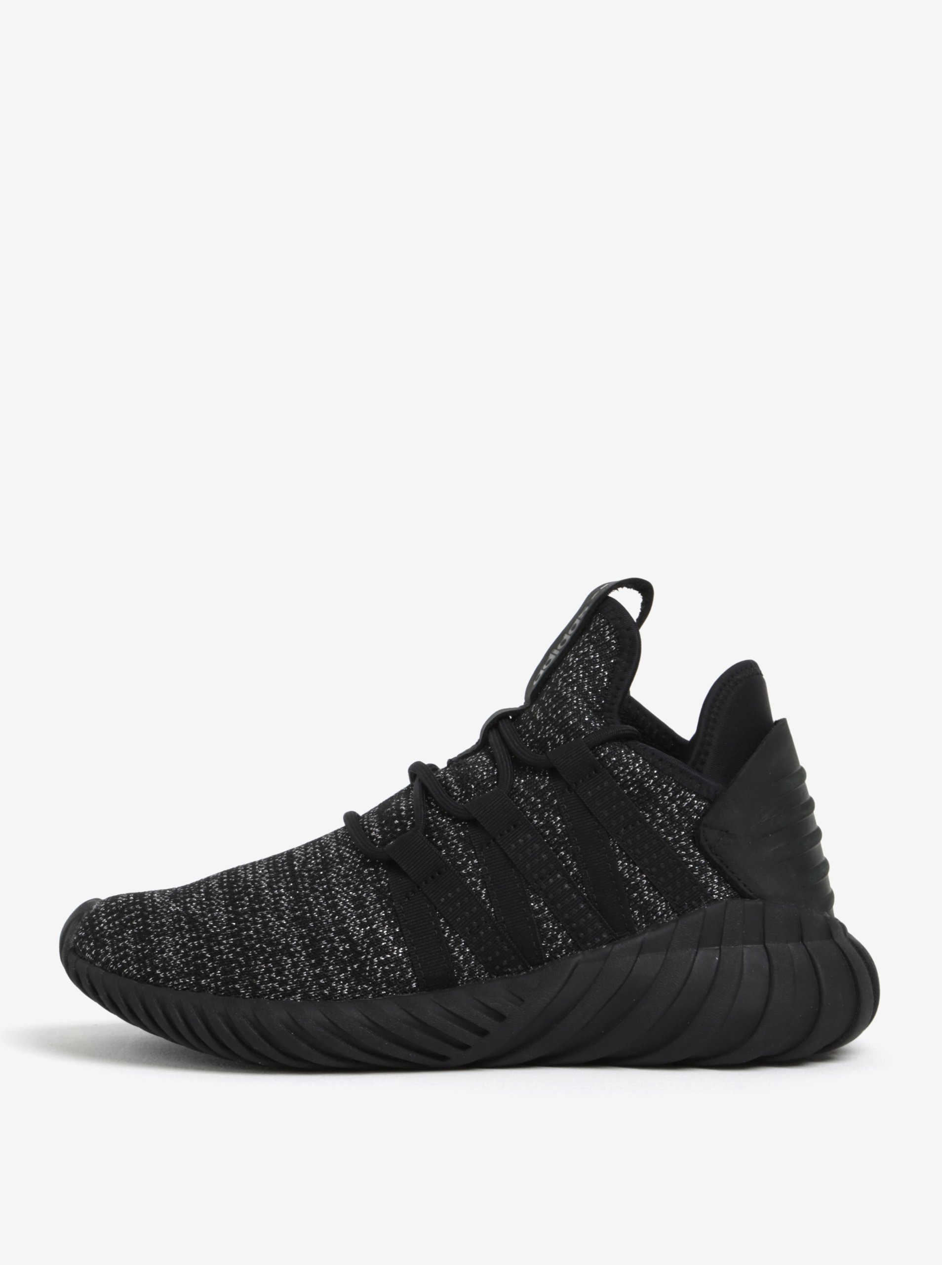 Černé dámské tenisky s třpytivým efektem adidas Originals Tubular Dawn