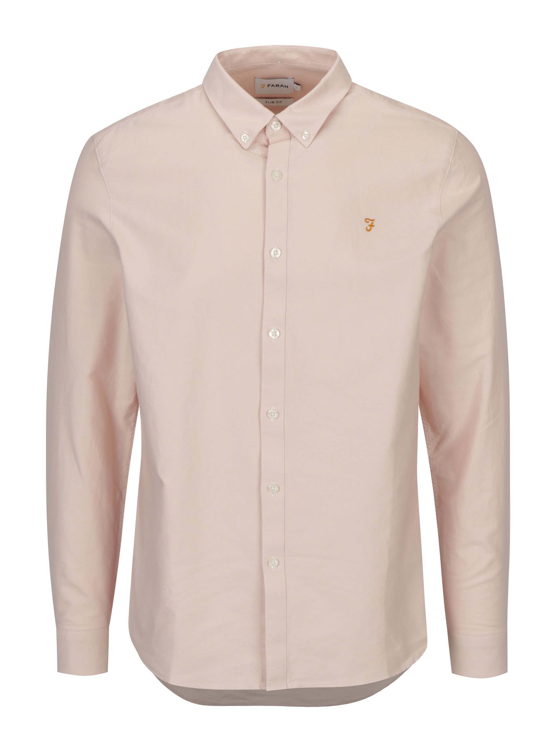 Světle růžová slim fit košile Farah Brewer