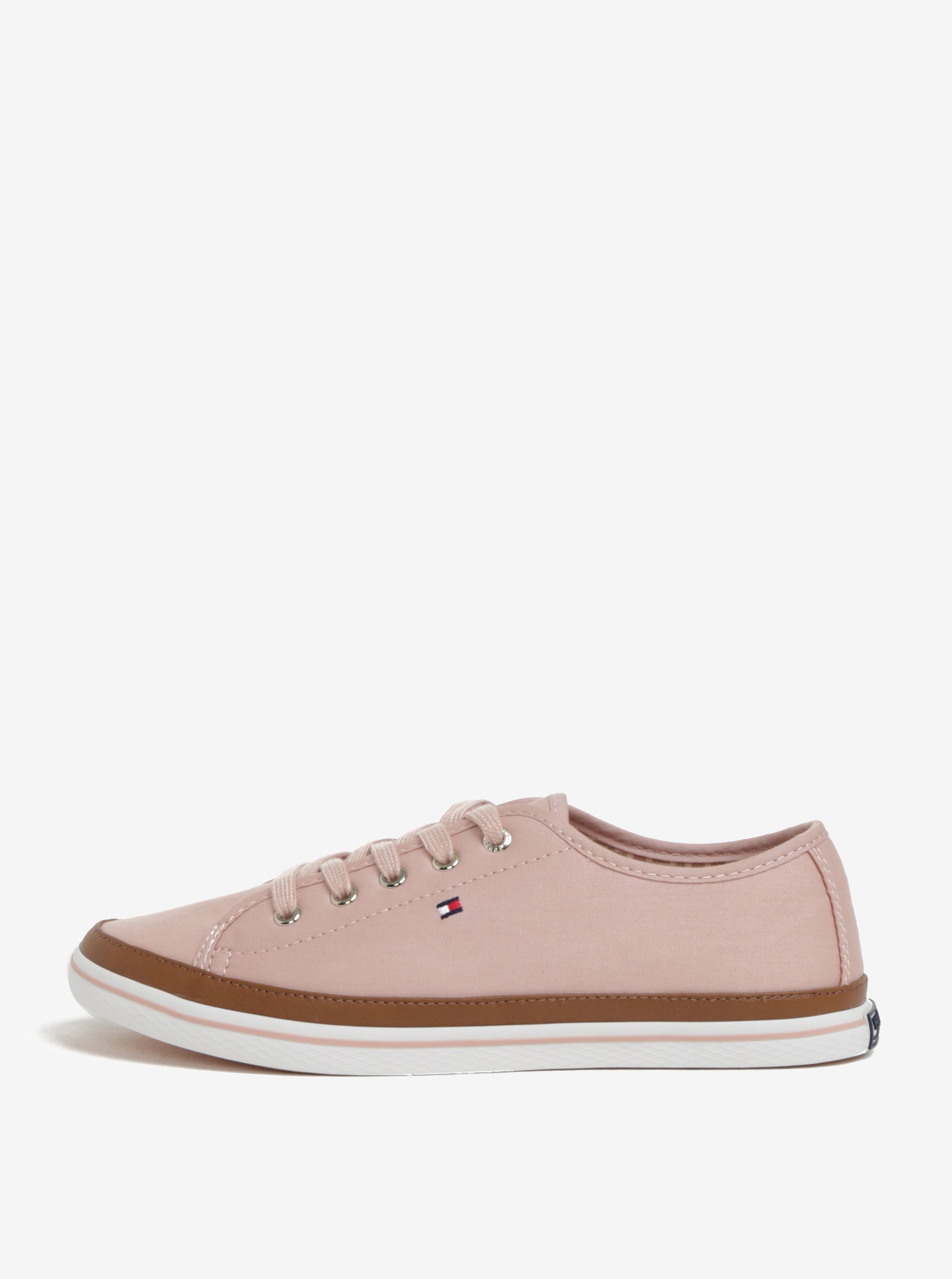 Světle růžové dámské tenisky Tommy Hilfiger